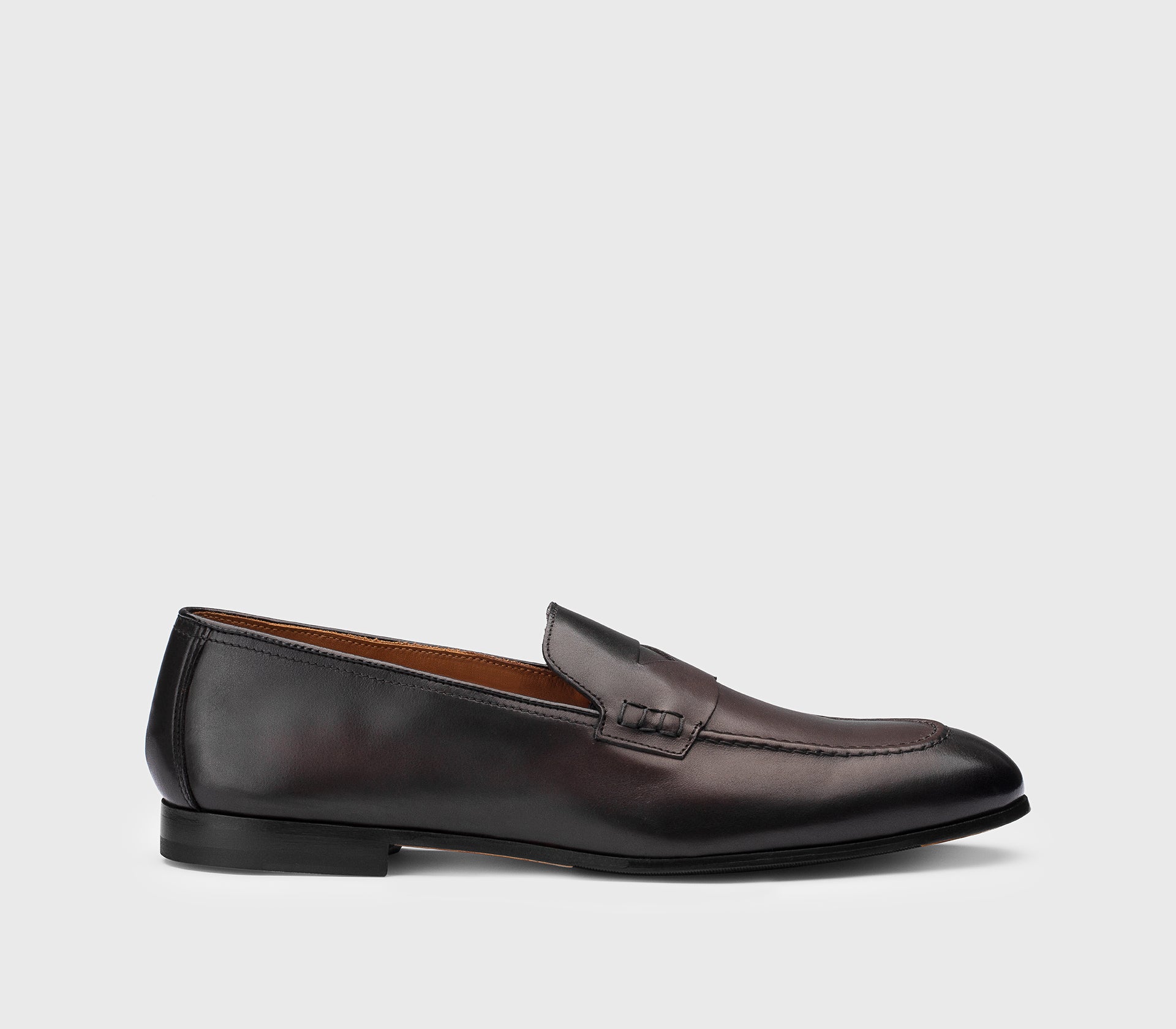 chinese dress ladies Men's Classic Penny Loafers - Dark Brown Leather main image 1
