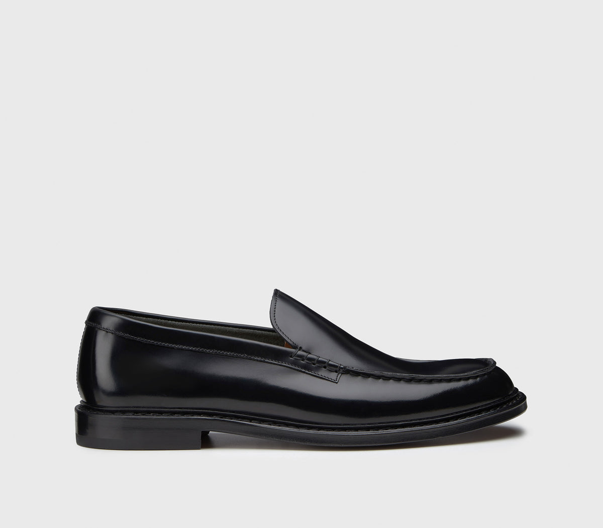 Leather penny loafers | black - Doucal display picture 1