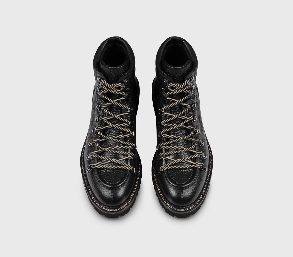 DU3082PHISPF863NN00 - Scarponcino stringato in pelle nero