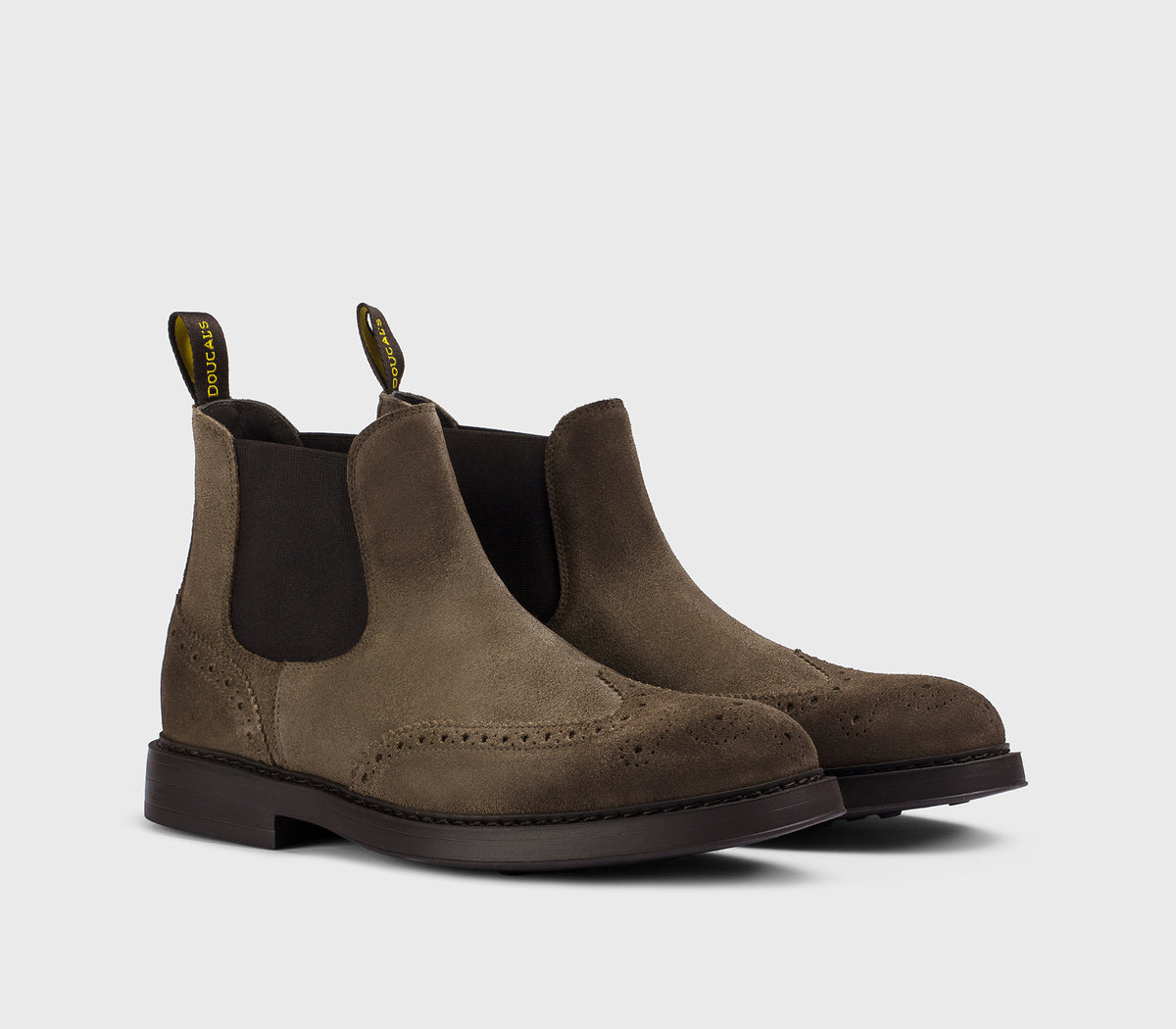 DU3091BRUXUF024TM49 - Stivaletto a coda di rondine in suede creta