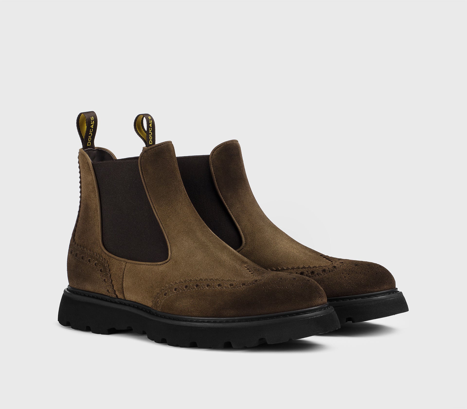 DU3110GOTNUF024NC05 - Stivaletto coda di rondine in suede havana