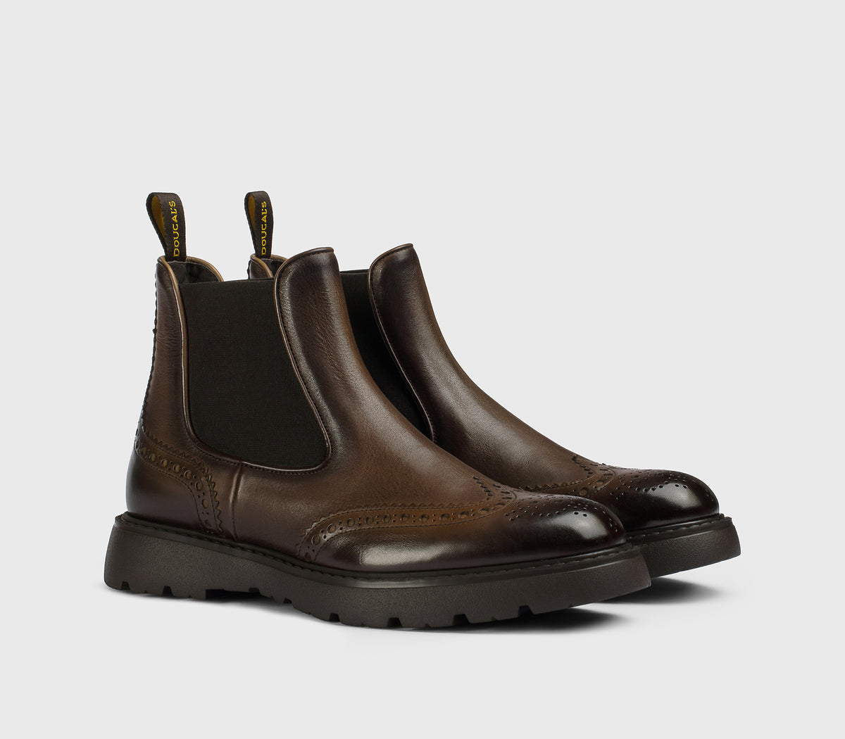 DU3110GOTNUF188TM04 - Stivaletto coda di rondine in pelle marrone