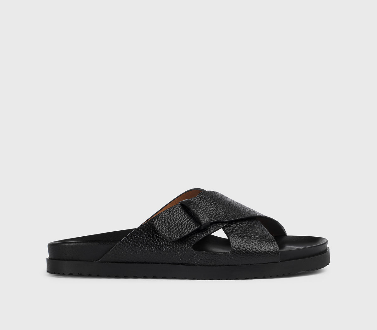 Men\'s Black Crossover Strap Sandals Men main image 2