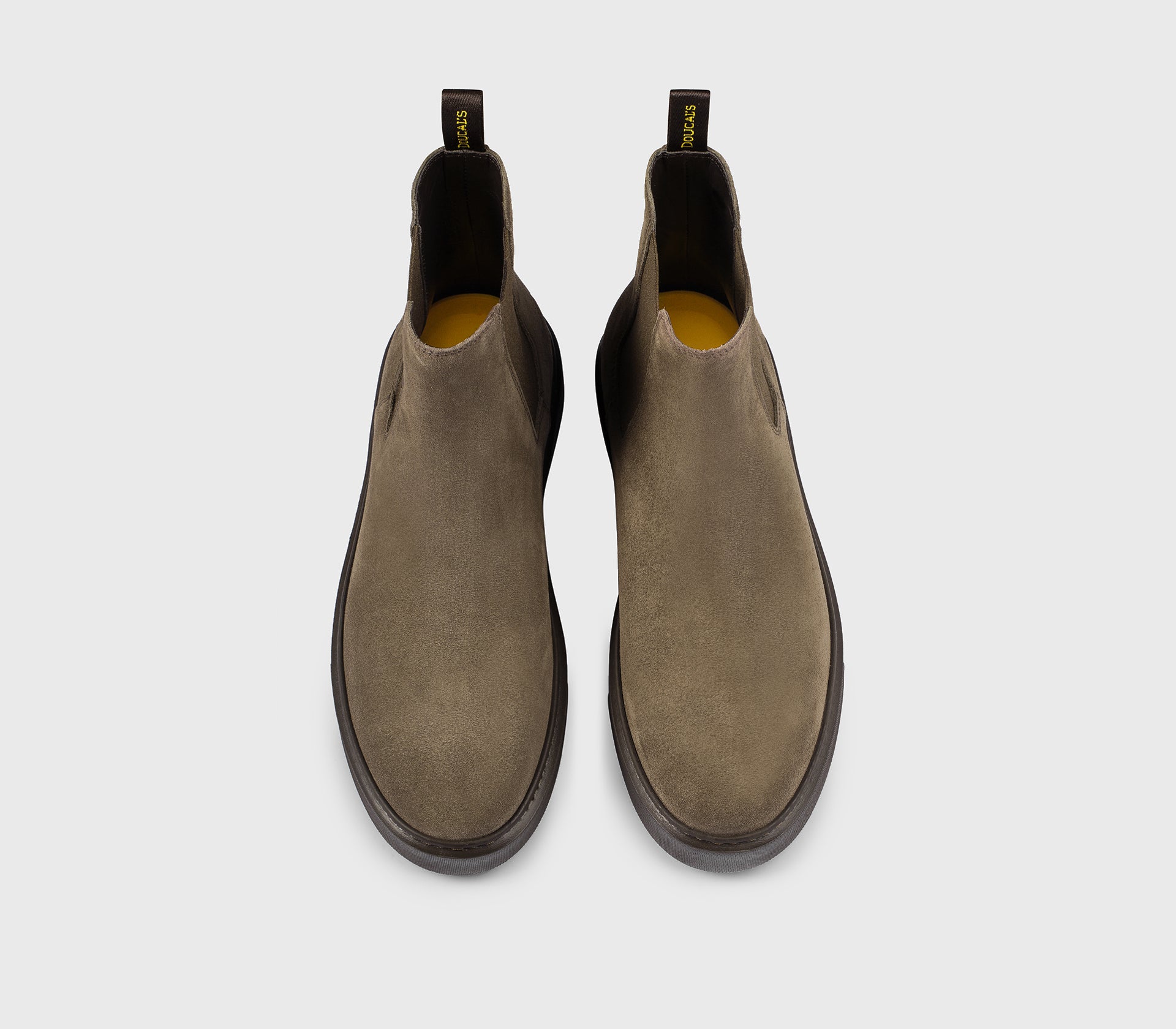 Ботинки из замши в Эспрессо цвете.