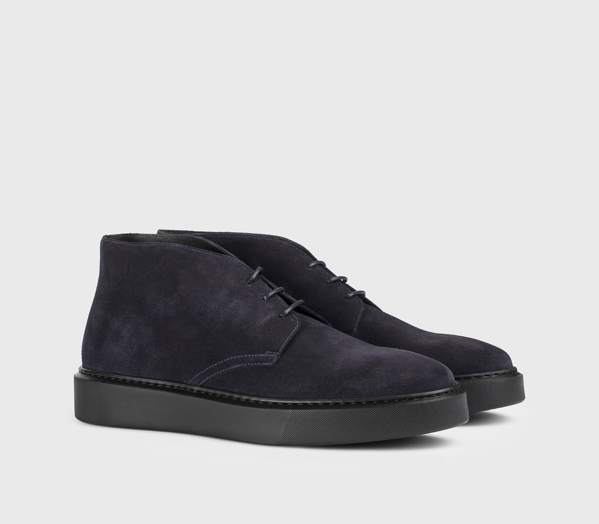 Chukka boot en daim bleu