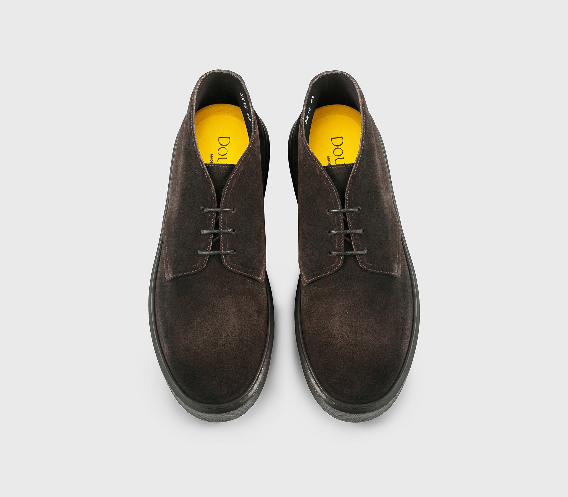 Chukka Stiefelette aus braunem Wildleder