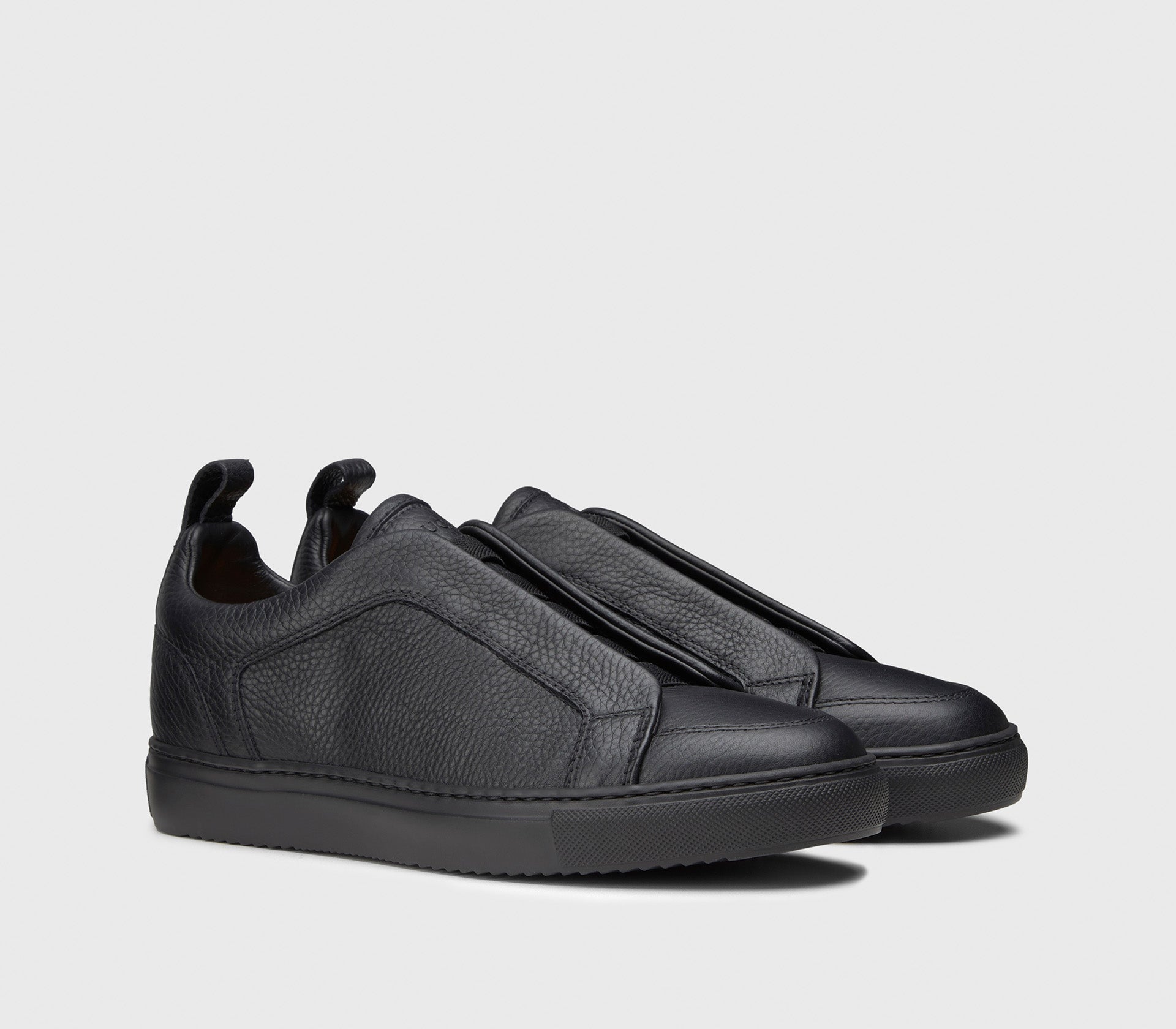 DU3218ERICUF235NN00 - Sneaker senza lacci in pelle nera