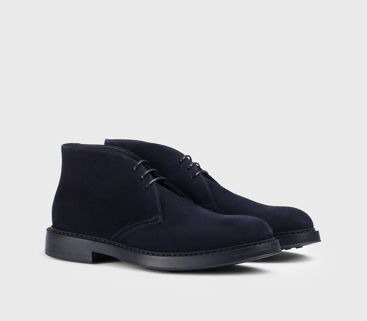 DU3237BRUXUF009NB00 - Desert boot stringato in suede blu