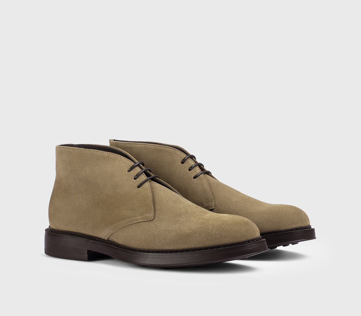 DU3237BRUXUF009TM08 - Desert boot stringato in suede cacao