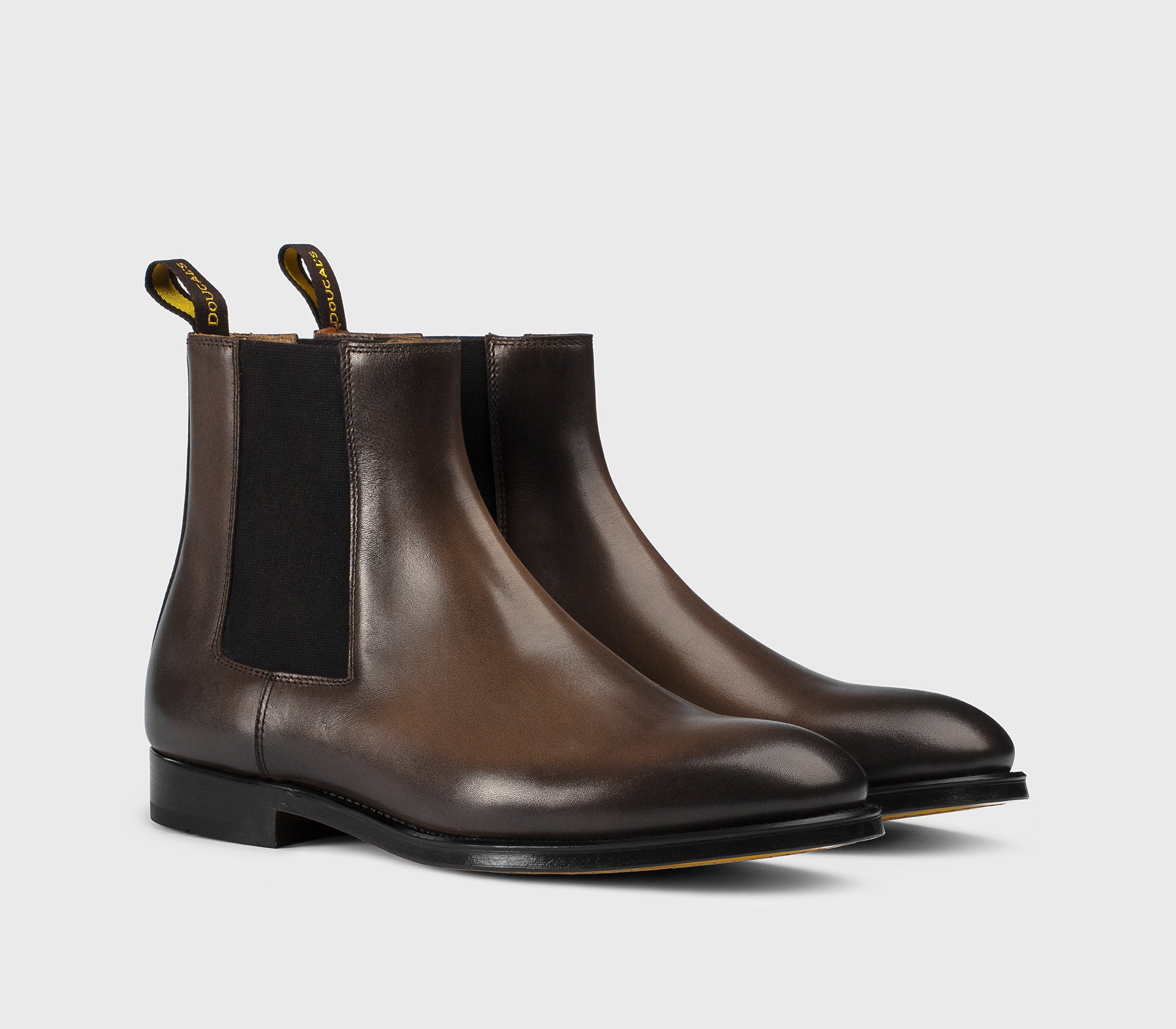 Stiefelette aus braunem Leder