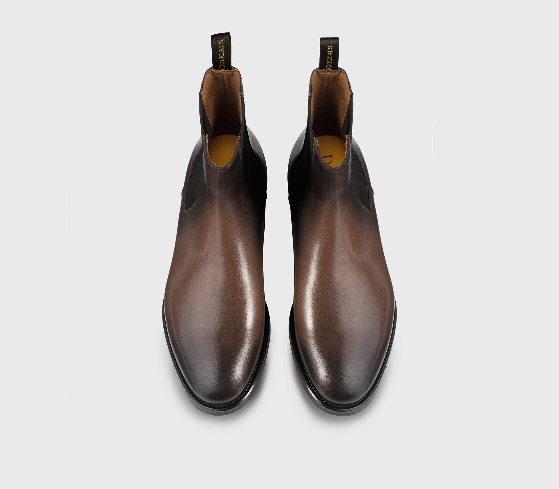 Stiefelette aus braunem Leder