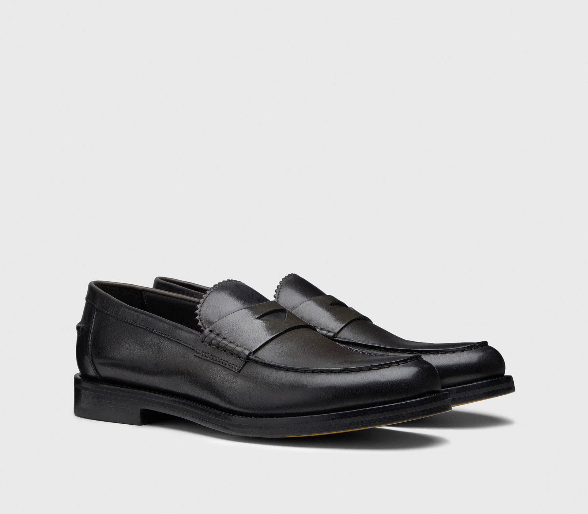 DU3241BOGAUF188NN06 - Mocassino in pelle grigio scuro