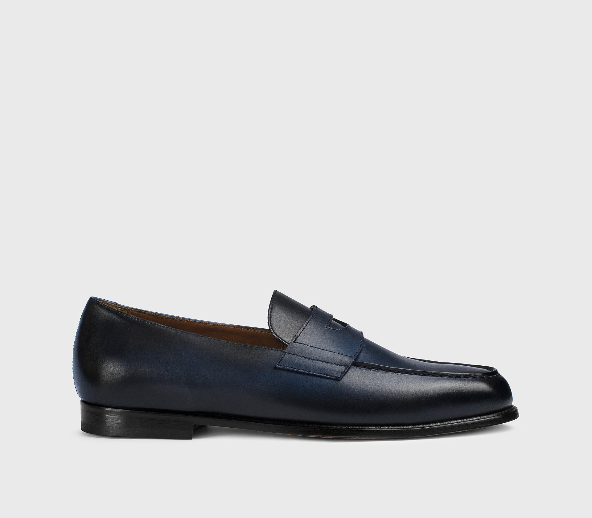 Men's leather loafer | blue - Doucal's