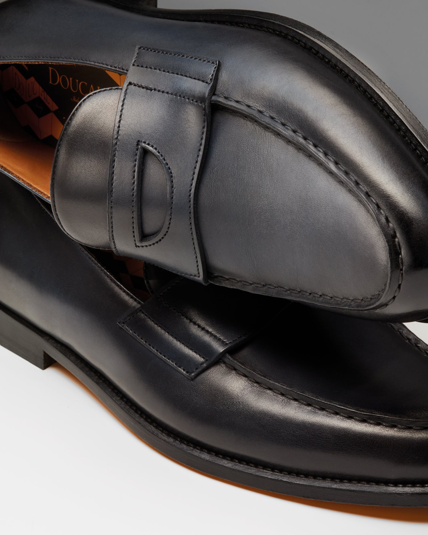 Blue leather “Mario 50” loafer