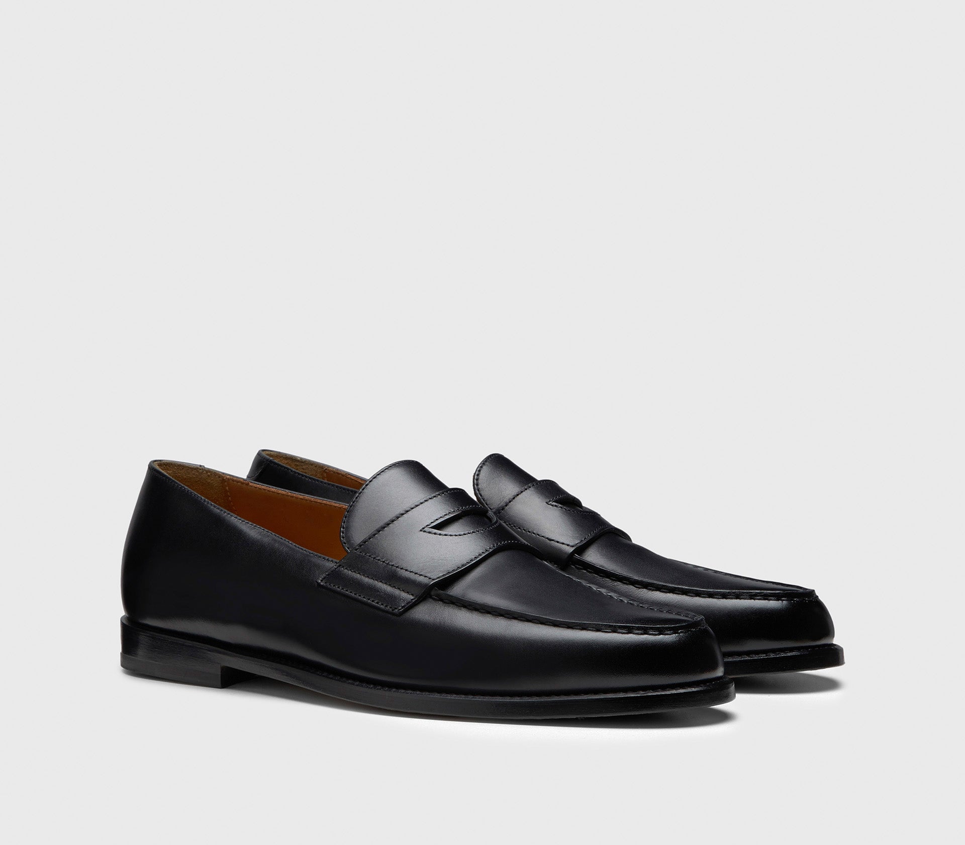‘Mario 50’ black leather loafer