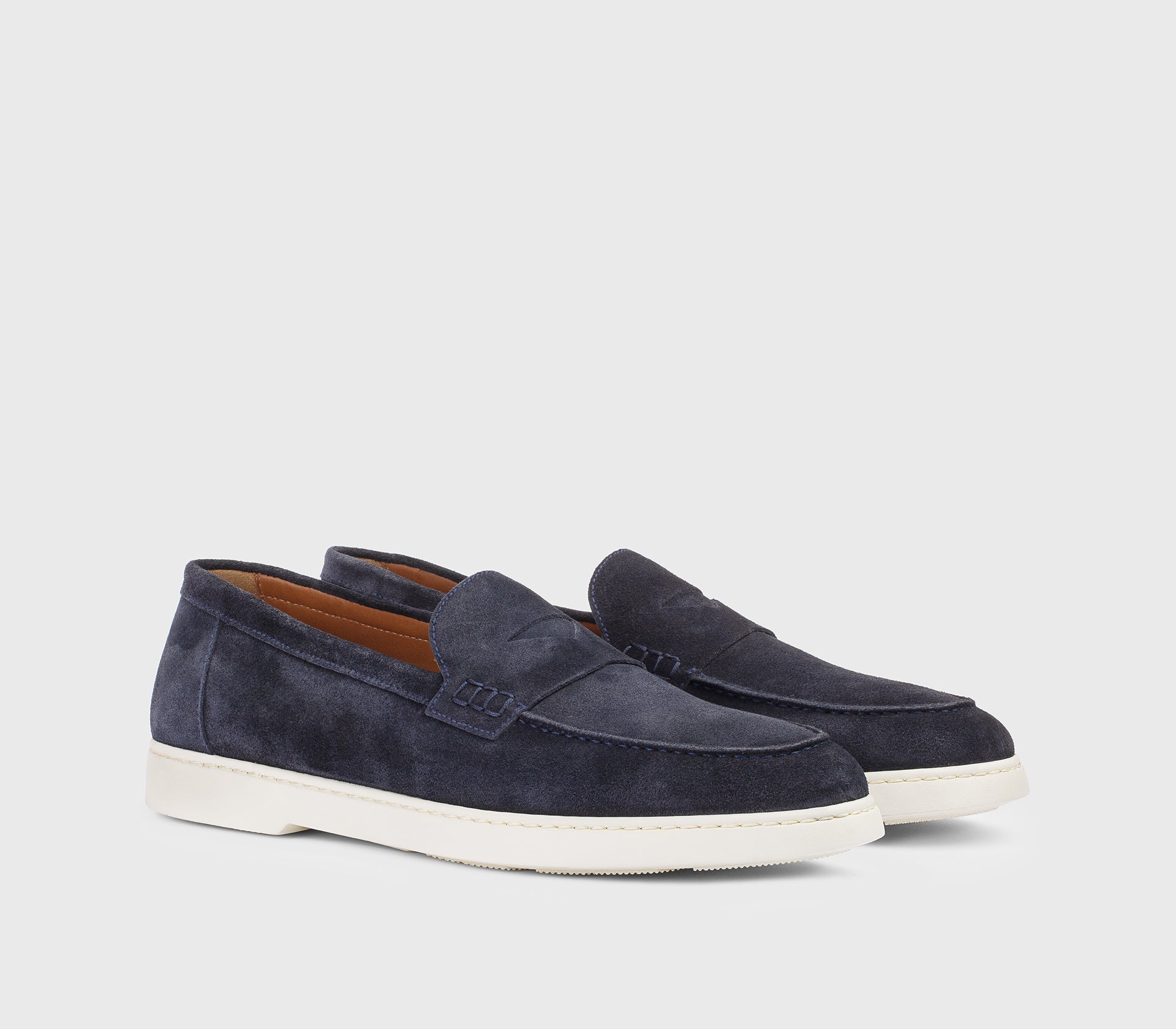 Loafer in blue suede