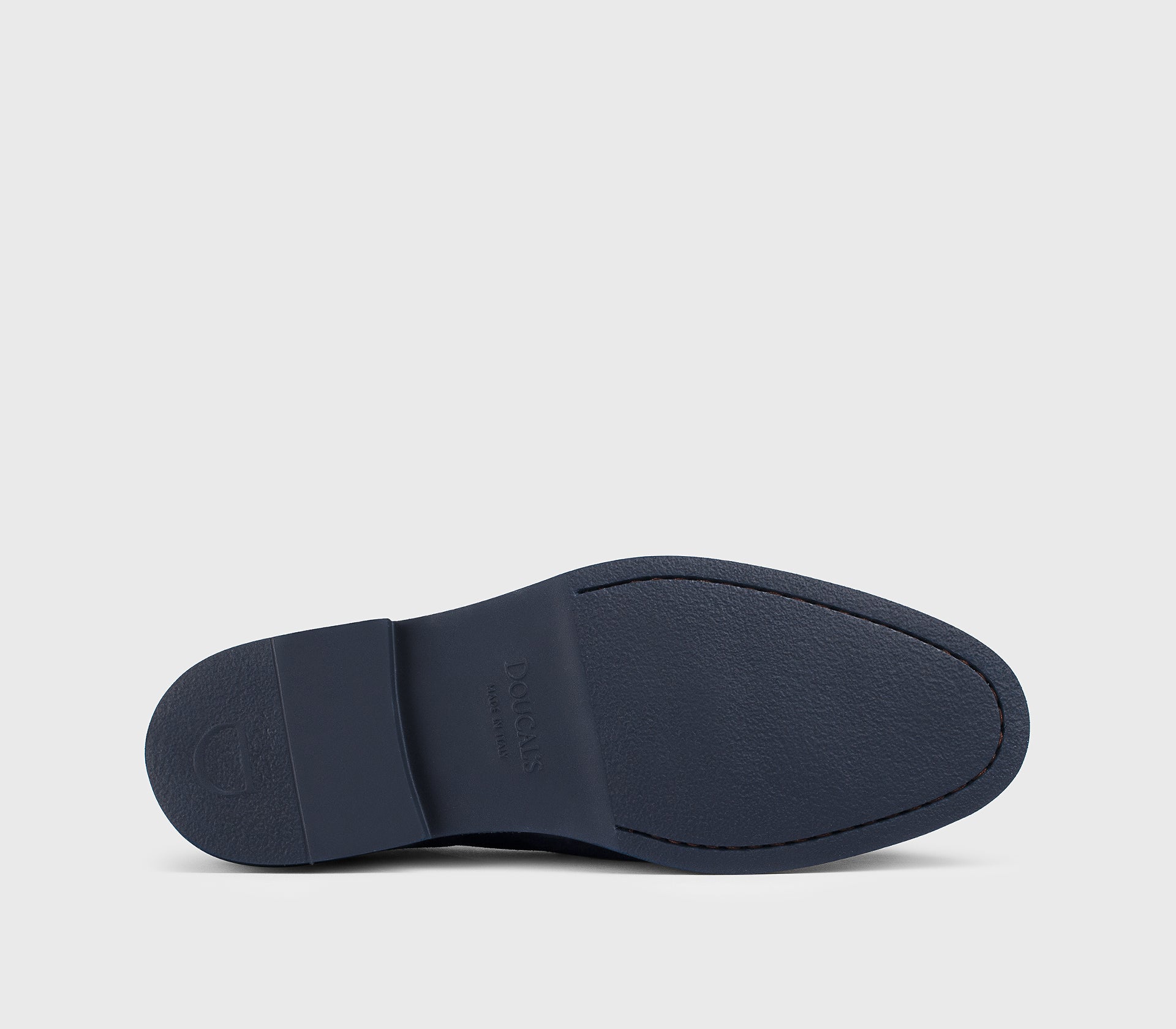 Mocassin en daim bleu