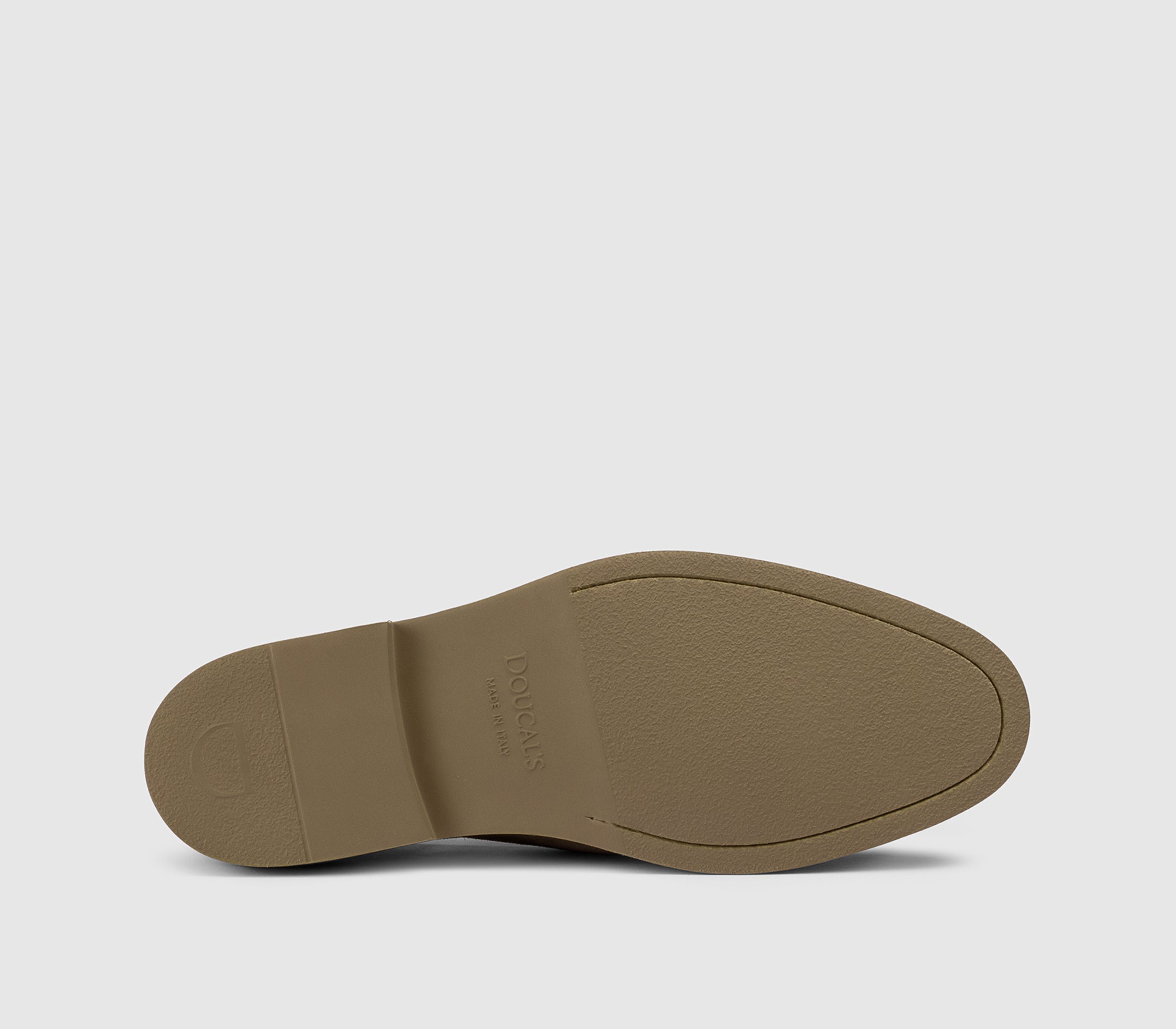 Mokassin aus kakaobraunem Veloursleder