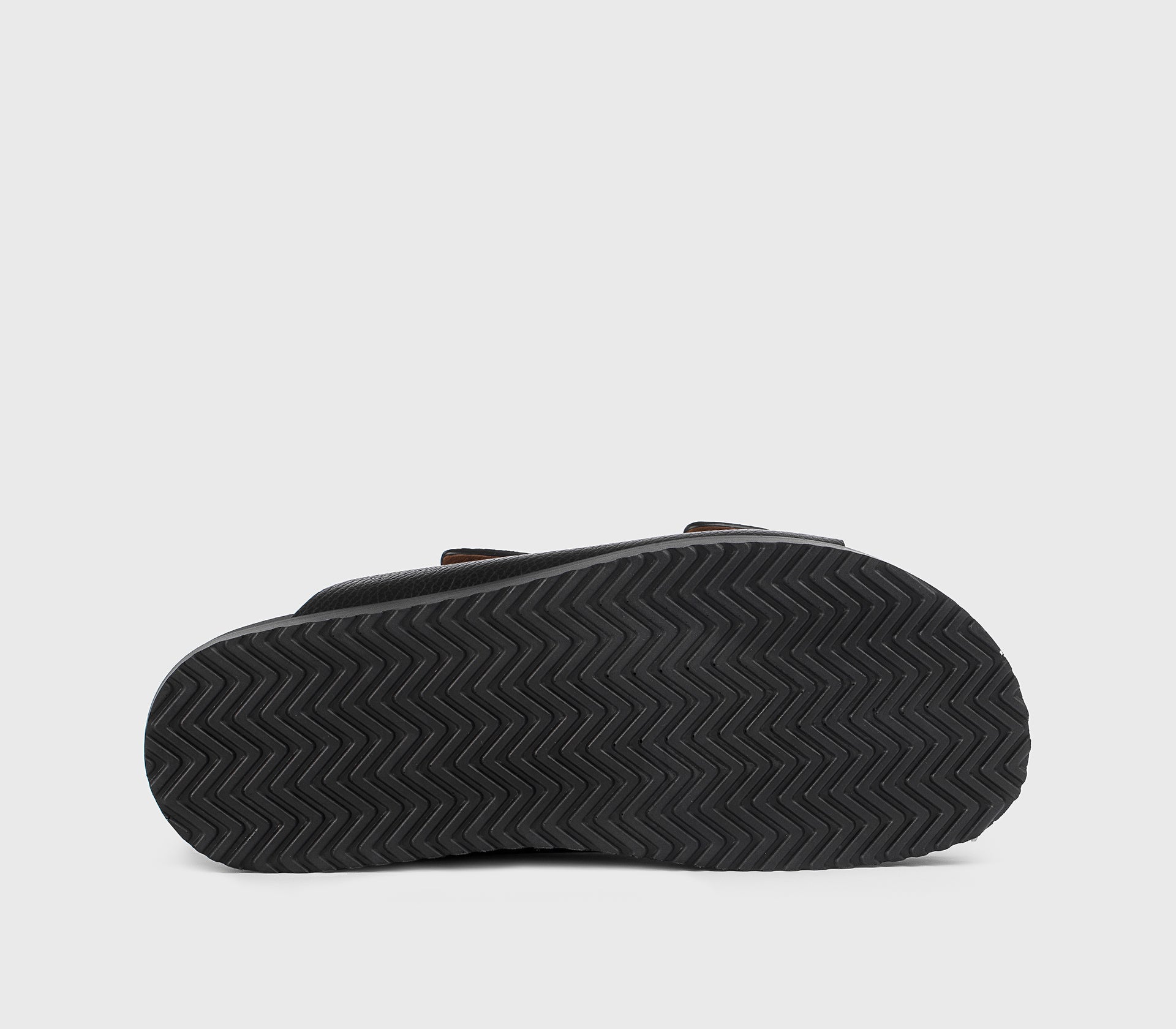 DU3297NECKPF704NN00 - Sandalo con doppia fascia in pelle nero