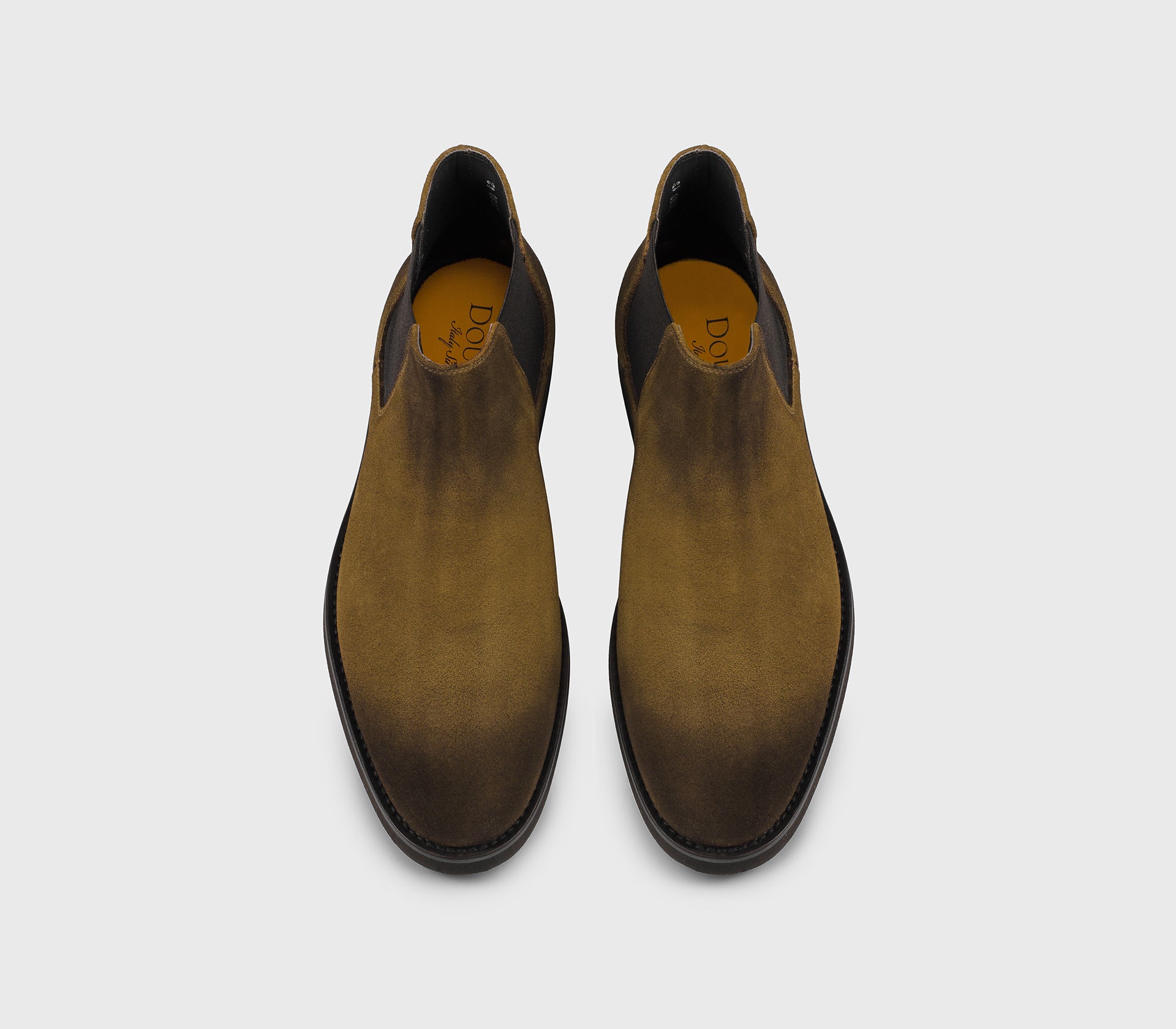 Light brown suede ankle boot
