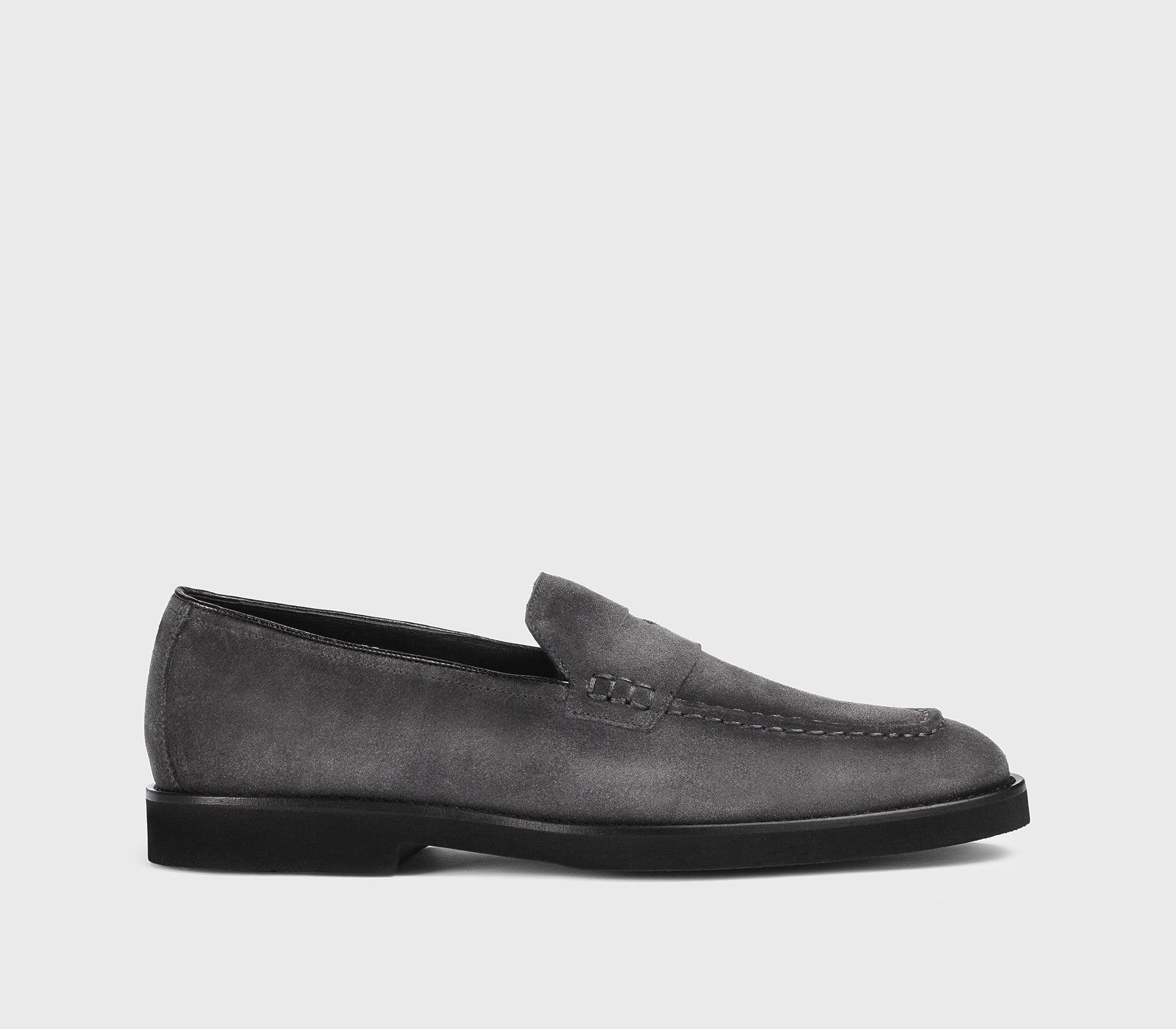 Men's suede loafer grey Doucal's - Main Image