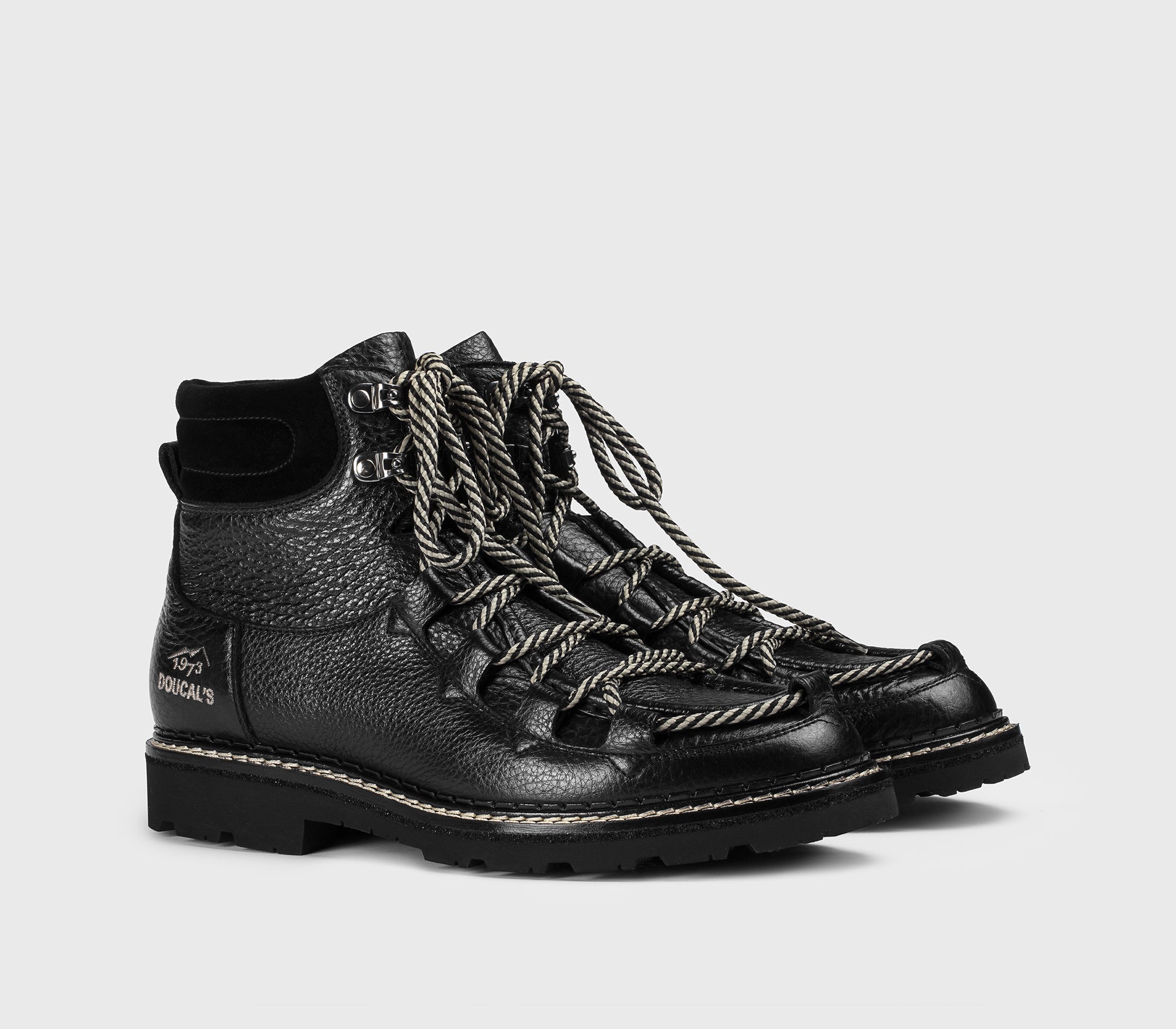 DU3372BELVPC752NN00 - Scarponcino Belvedere stringato in pelle nera