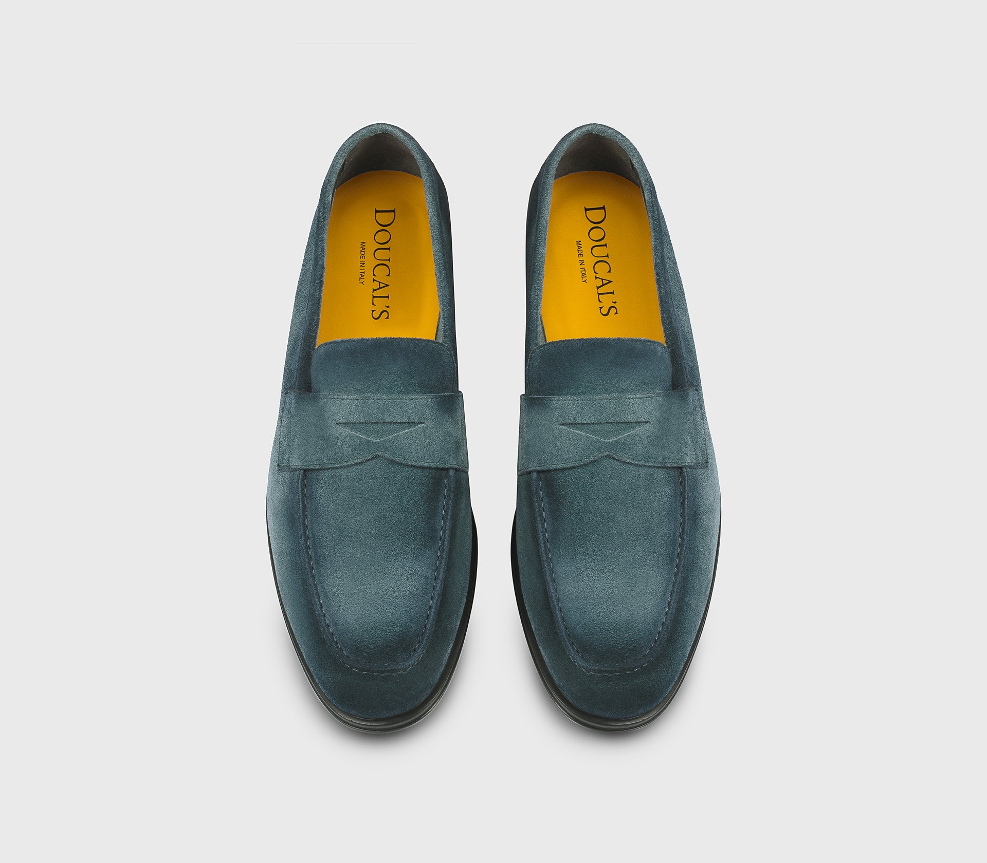“Horizon” blue suede loafer