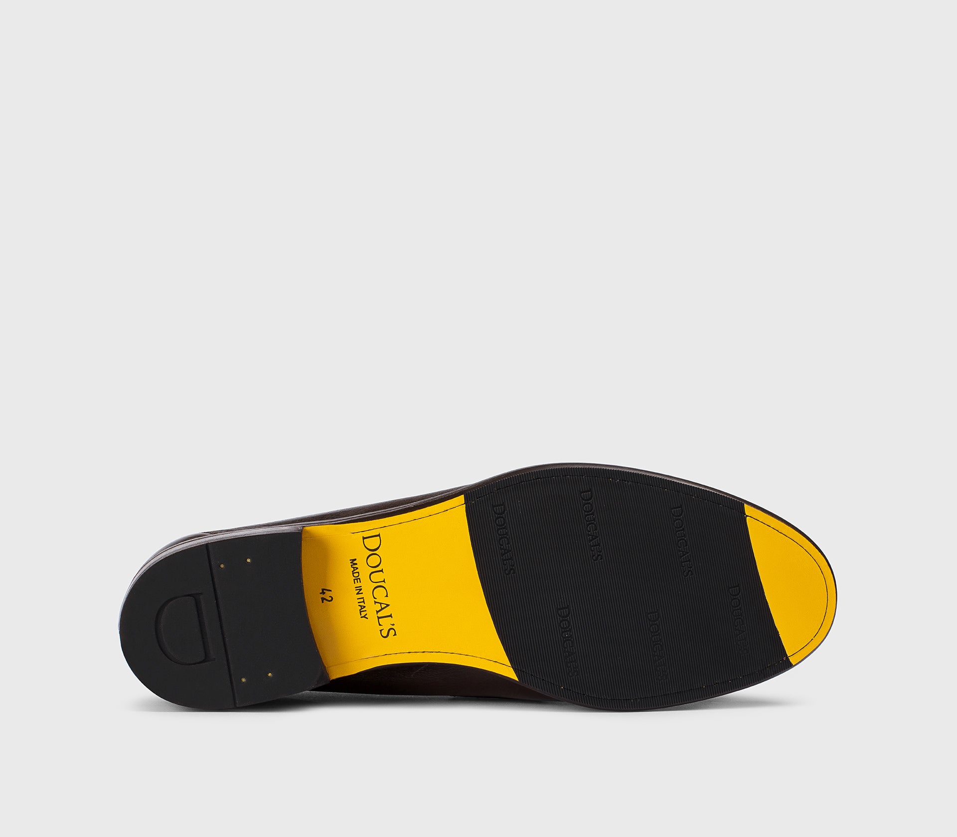 Mocassin à glands et franges en cuir marron