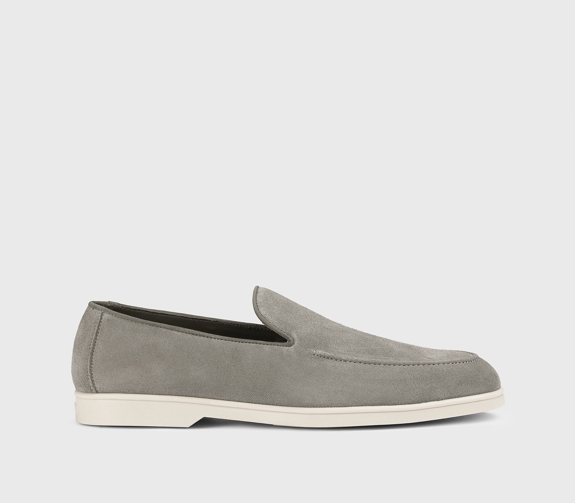 DU3413NWMAUY009GN22 - Mocassino in suede grigio "iron"