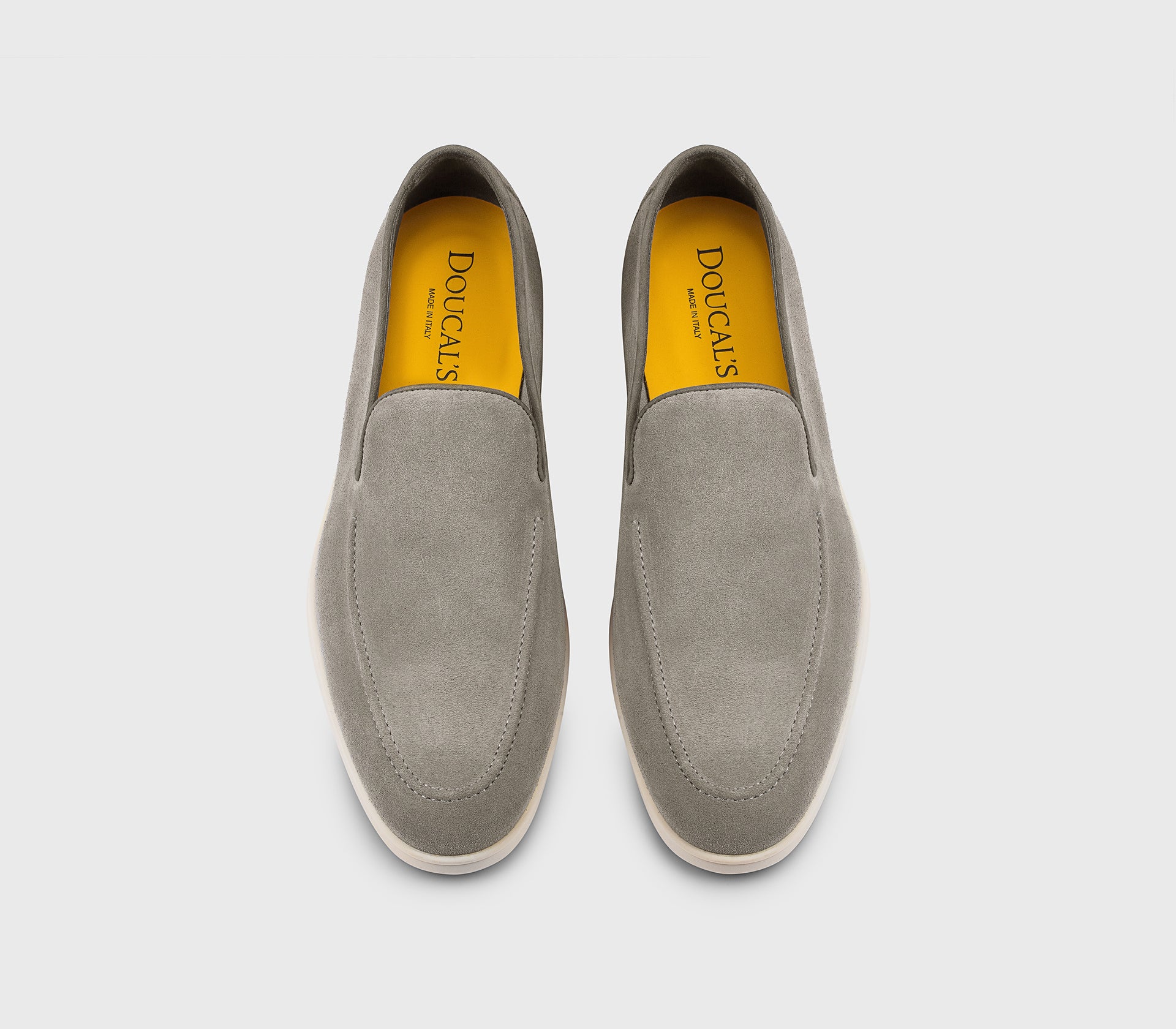 DU3413NWMAUY009GN22 - Mocassino in suede grigio "iron"