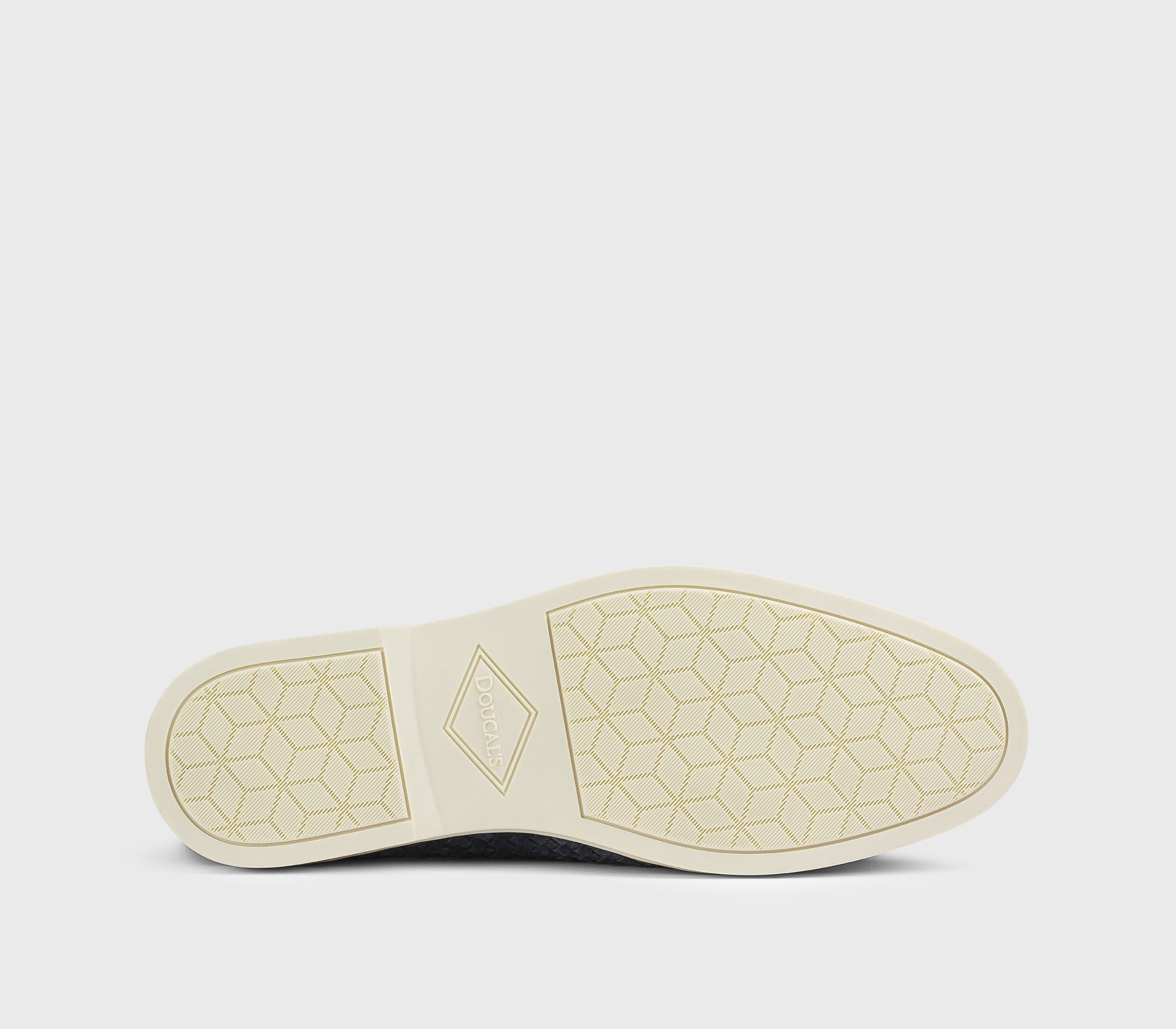 Плетеные лоферы из замши в синем цвете