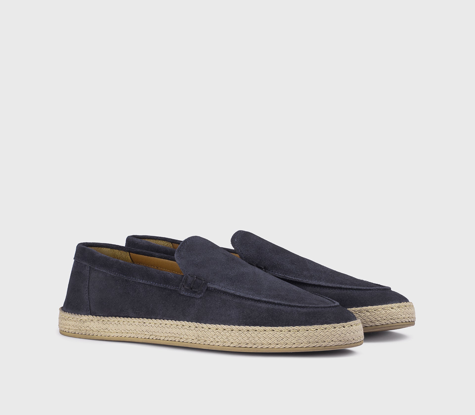 Blue suede espadrilles