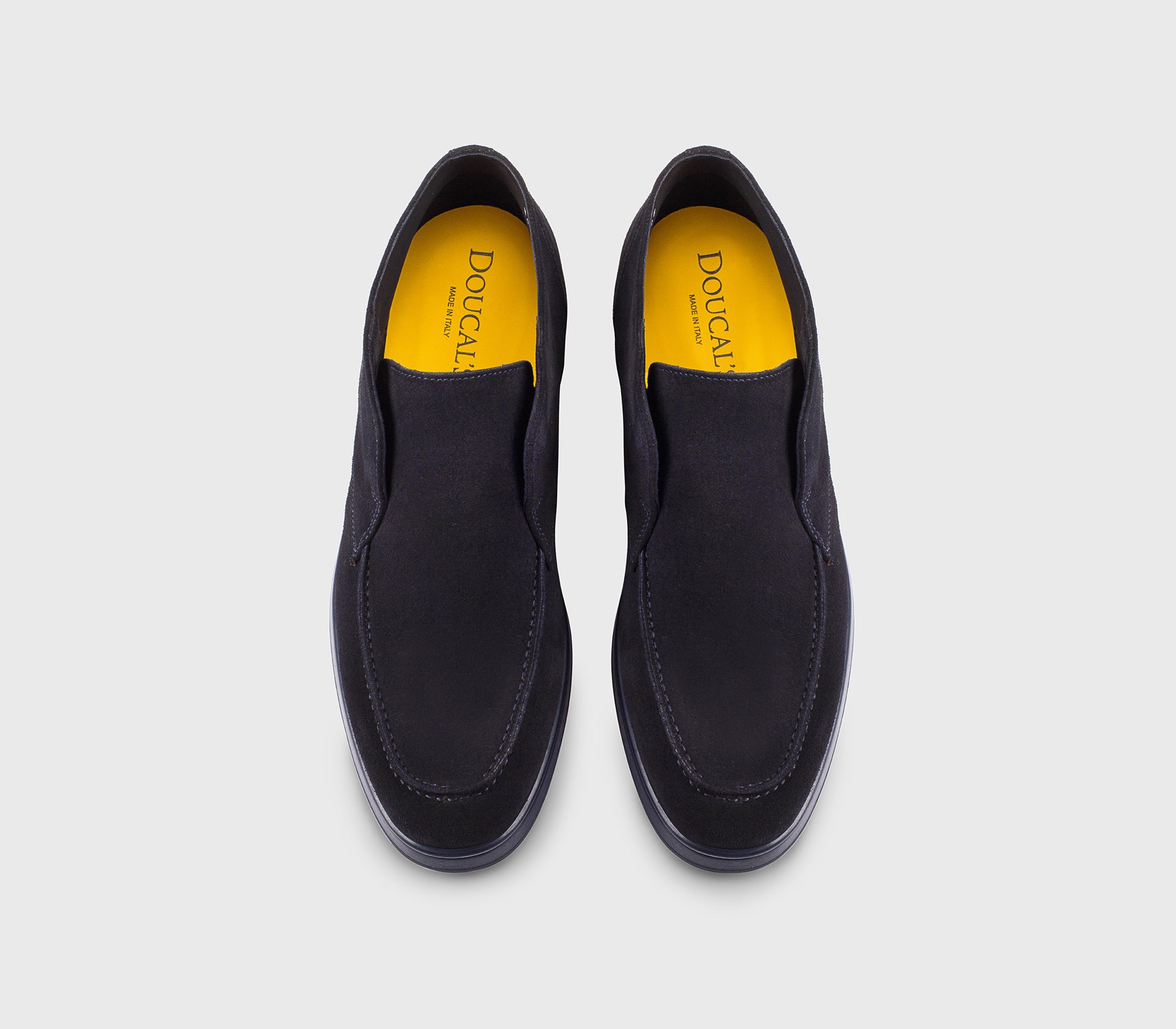 Desert Boot aus blauem Veloursleder