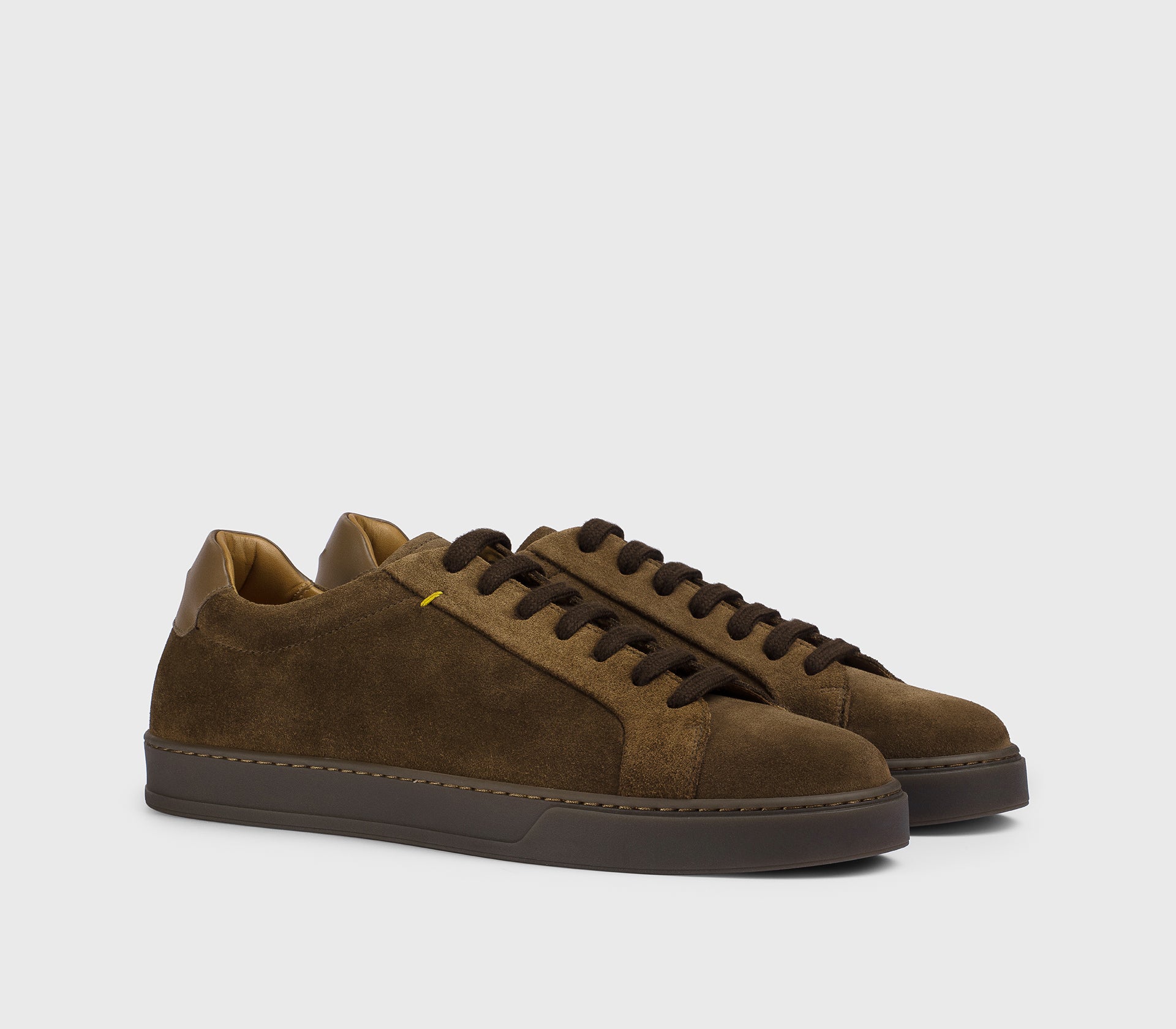 Brown suede sneaker