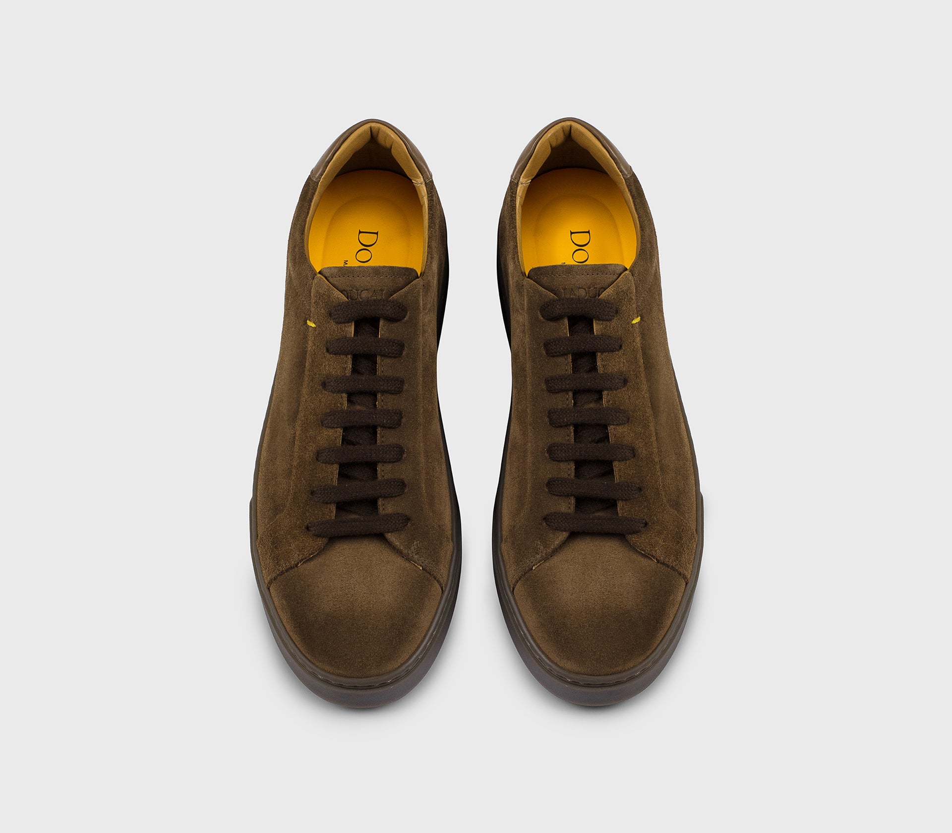 Brown suede sneaker