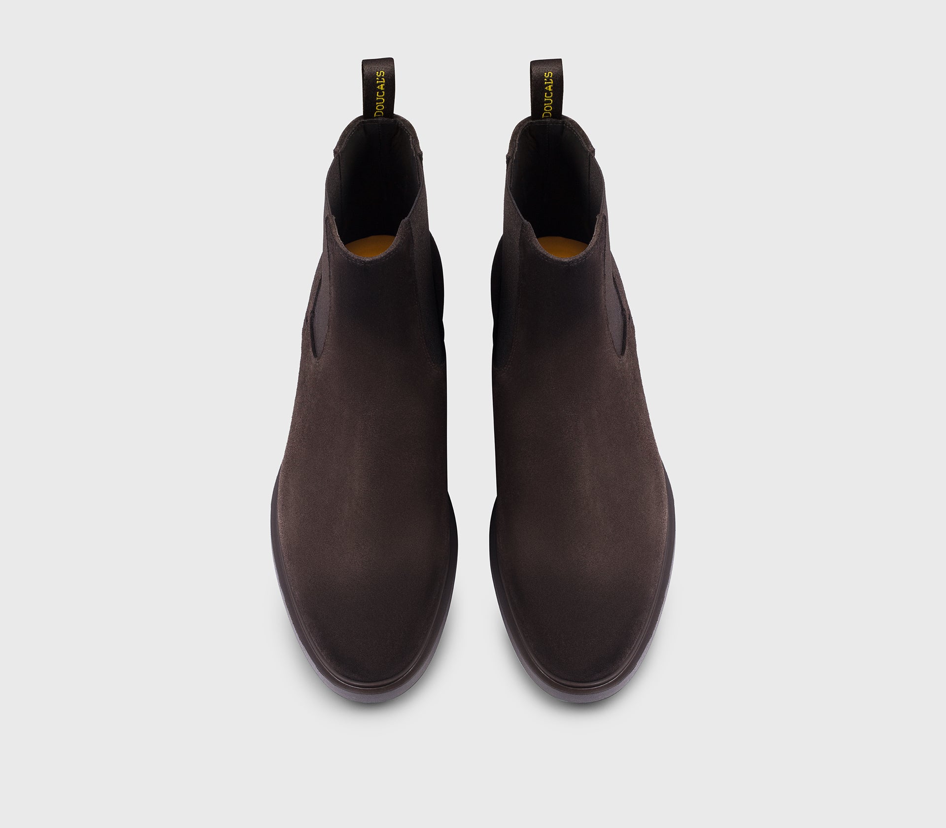 Stiefelette aus erdfarbenem Veloursleder