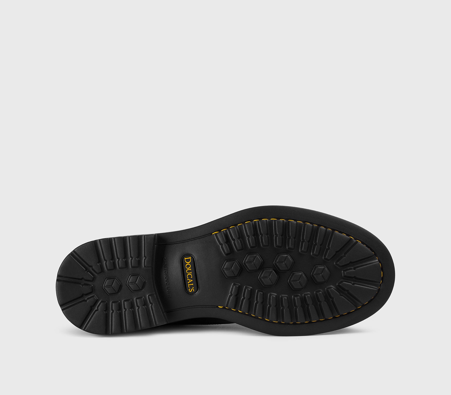 Black leather lace-up