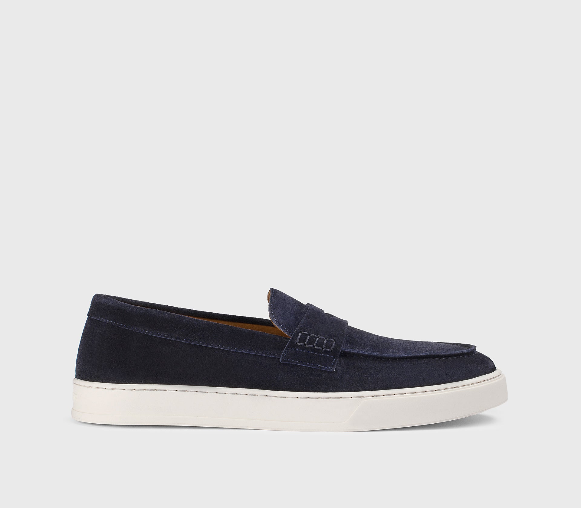 Men's suede slip-on loafer | blue - Doucal's