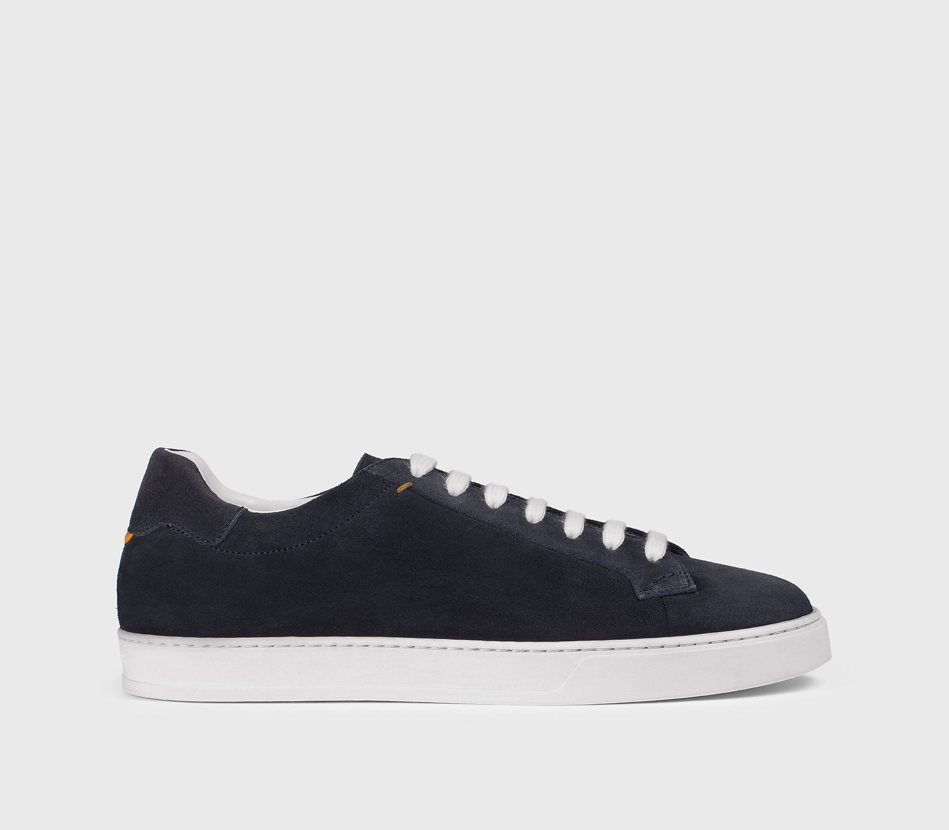 “Midnight” blue suede sneaker