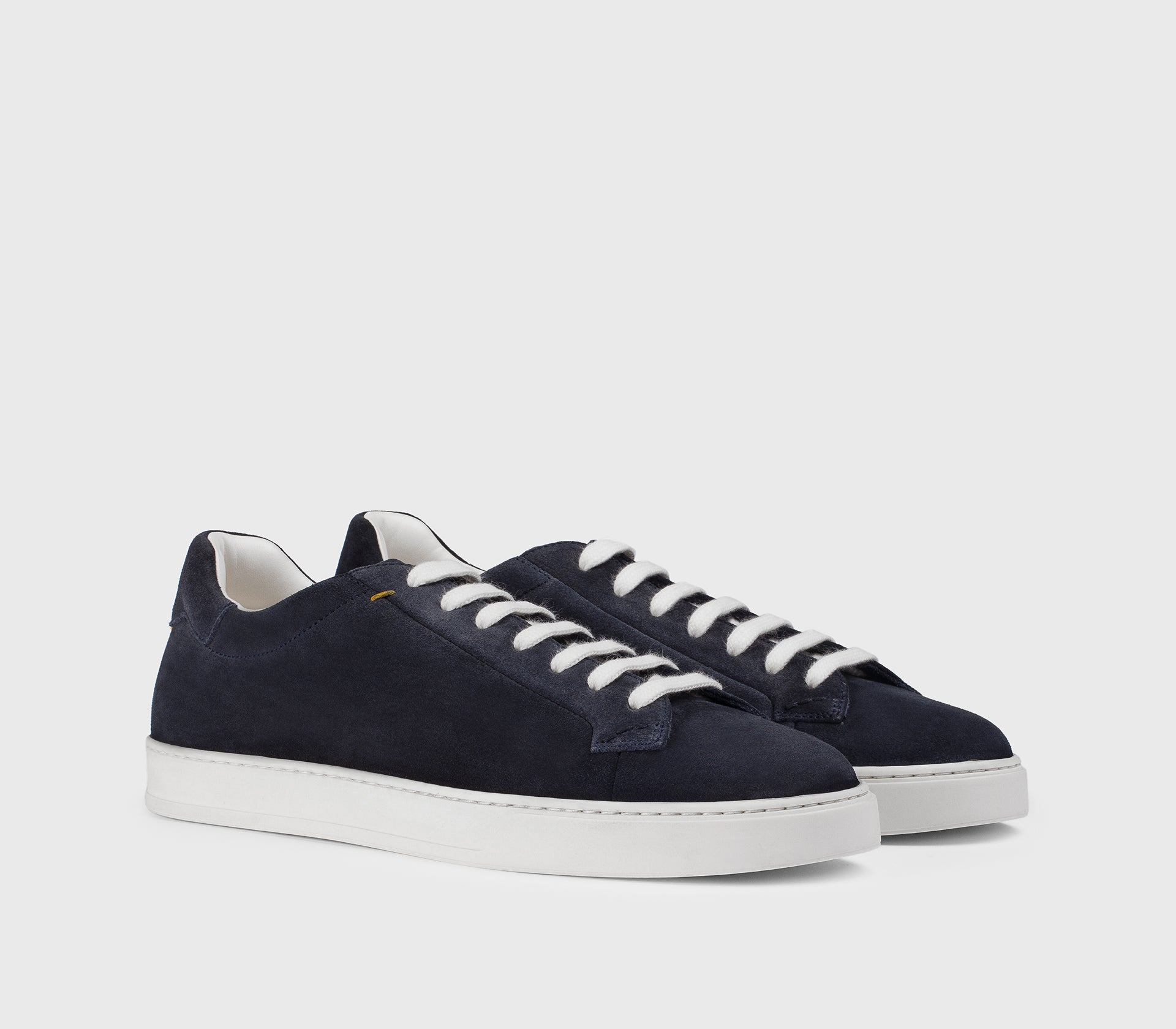 “Midnight” blue suede sneaker