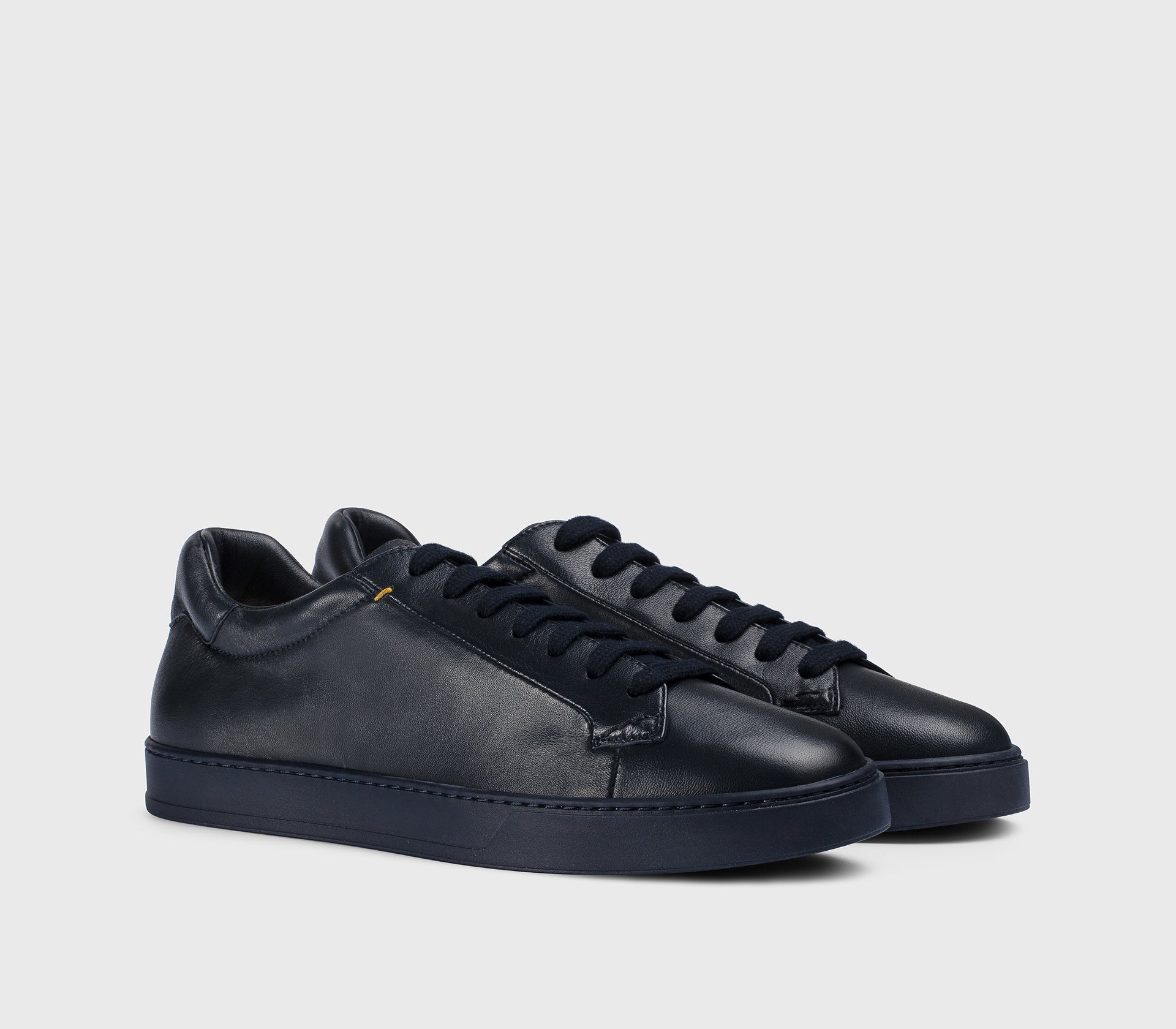 Sneaker en cuir bleu