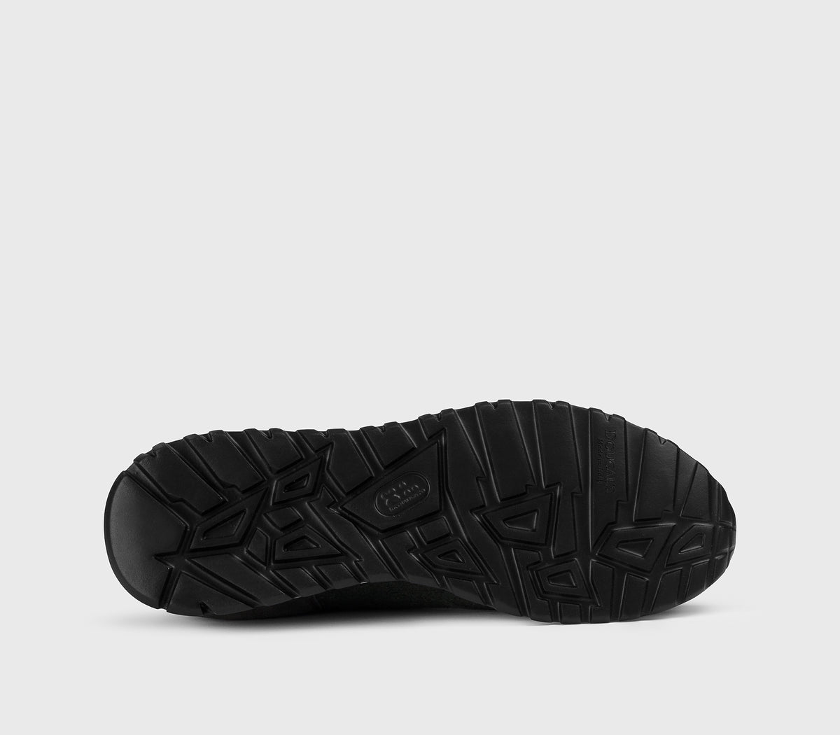 “Off black” dual material sneaker