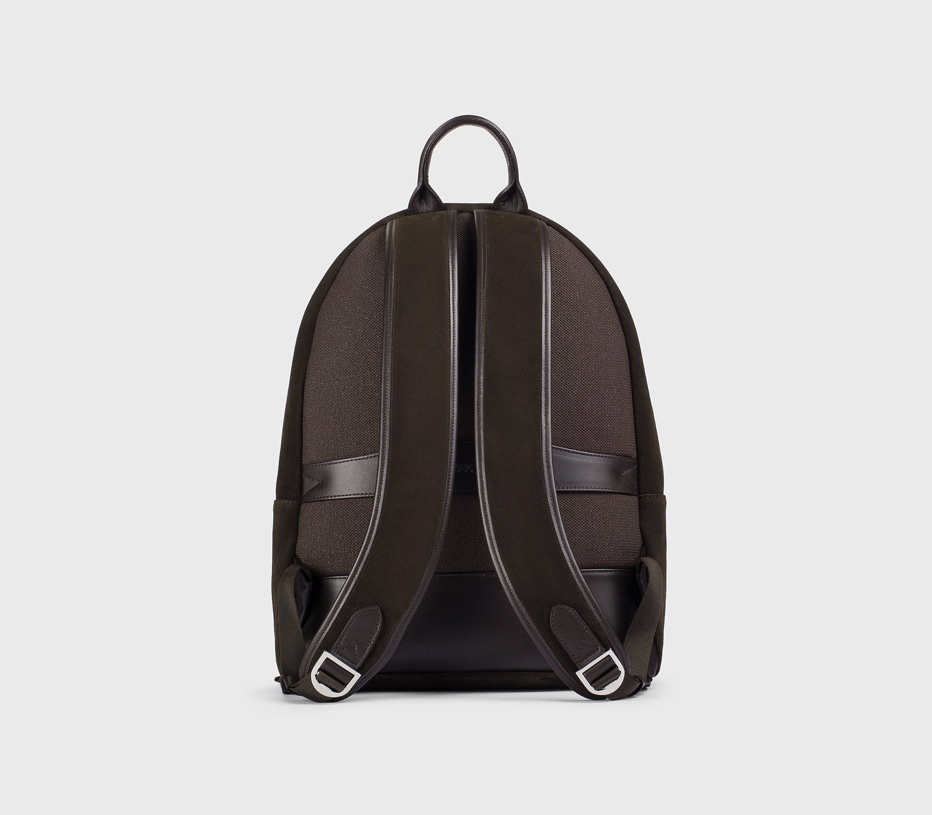 Zaino in pelle e suede marrone "terre"