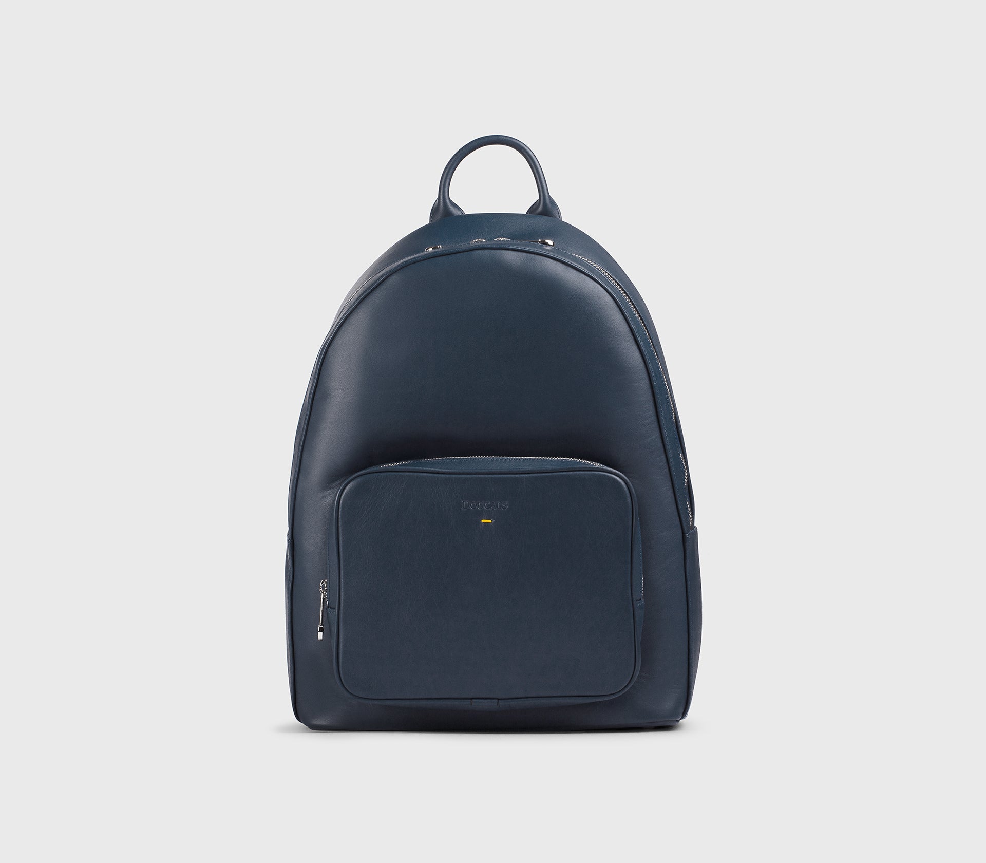 Sac à dos en cuir bleu Avio