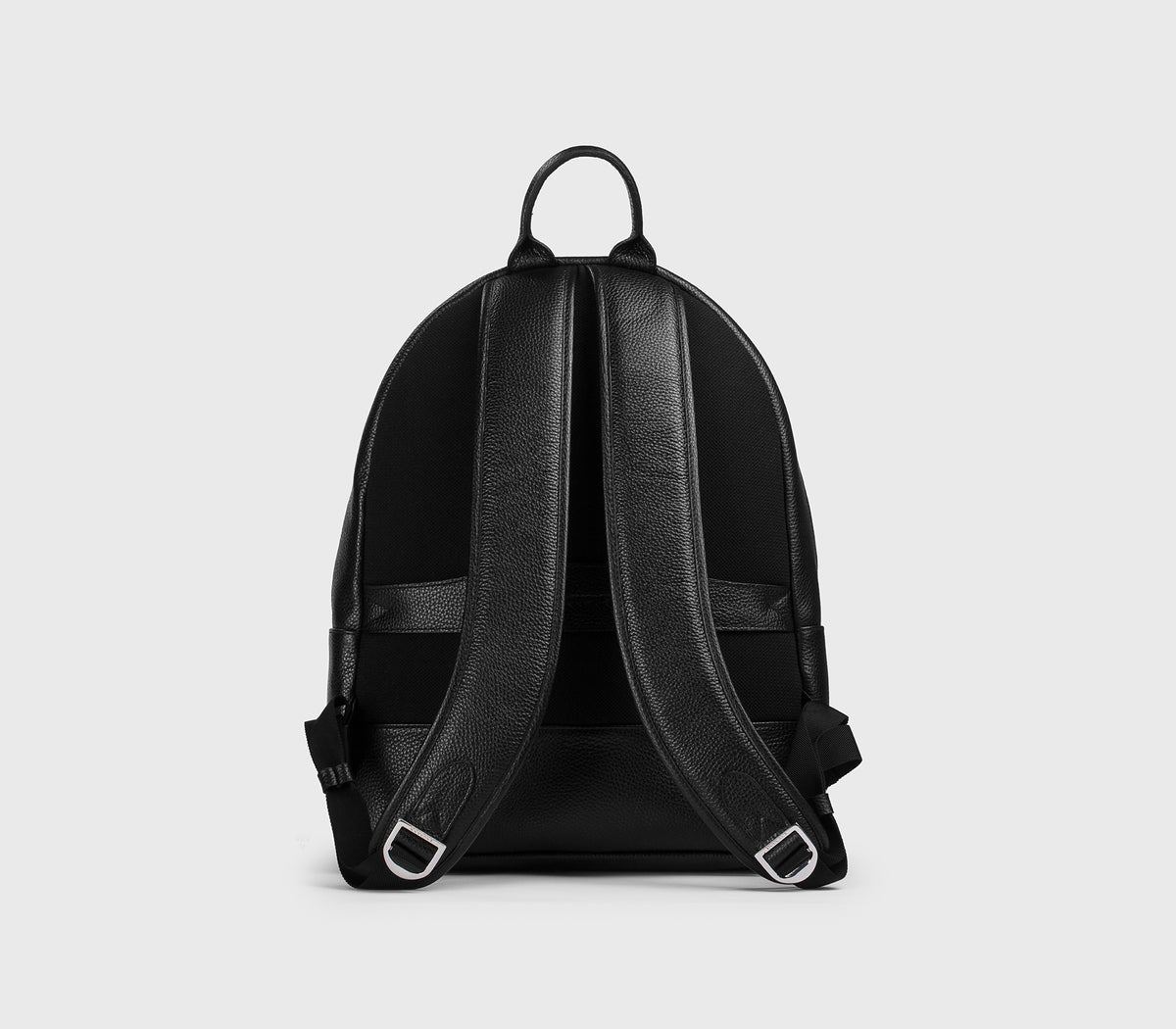 Zaino in pelle bottalata nero