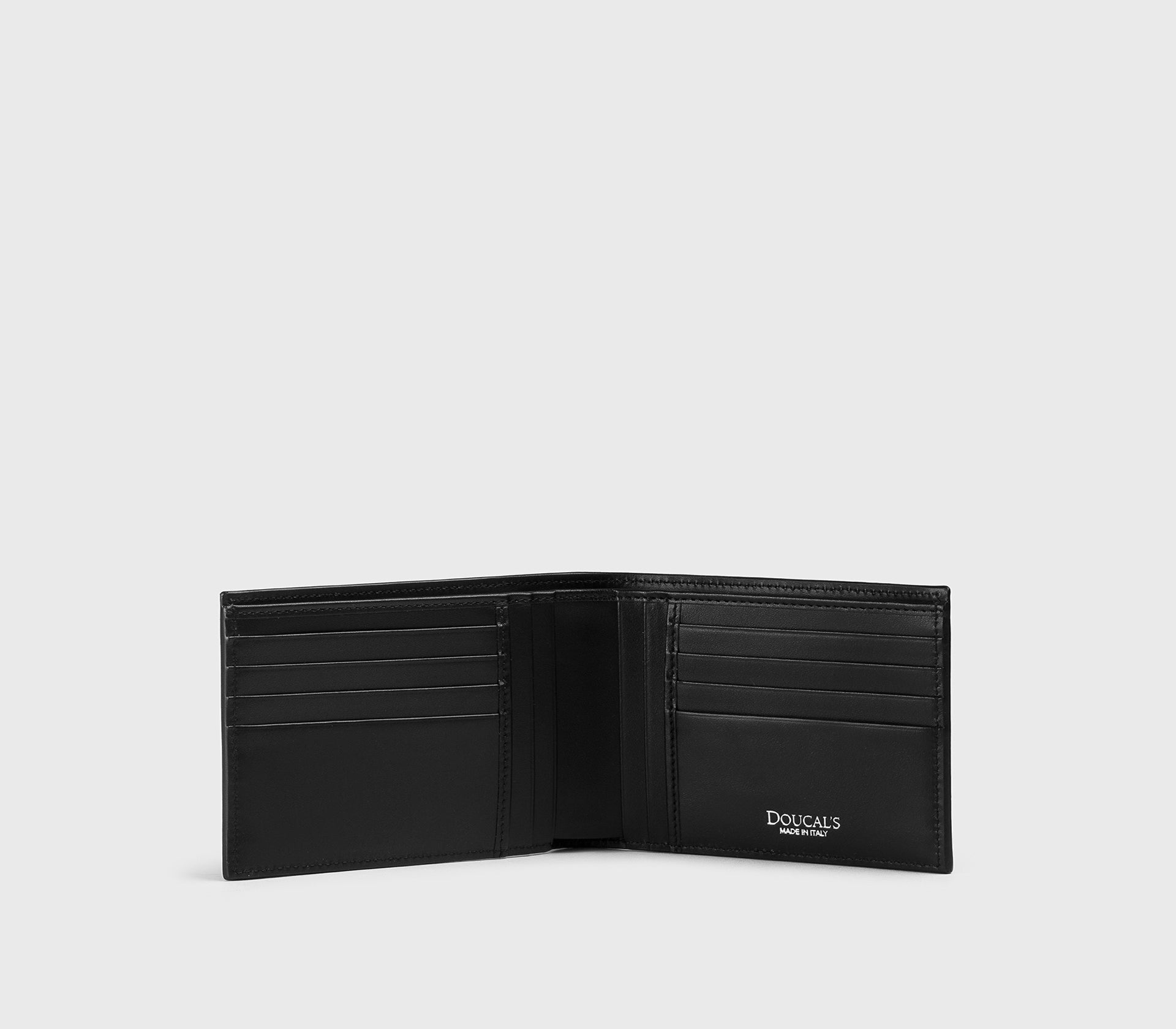 Portafoglio in pelle palmellata nero