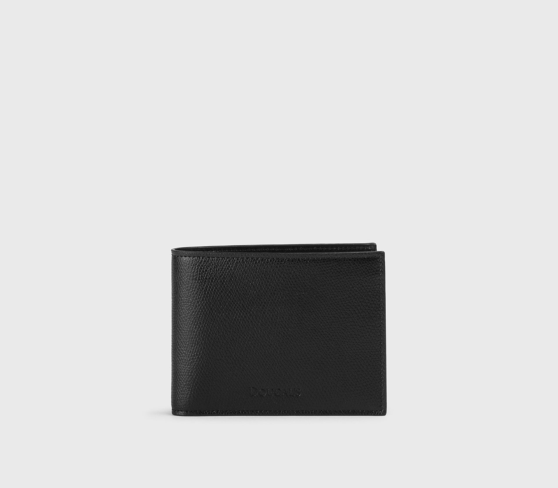 Portafoglio in pelle palmellata nero