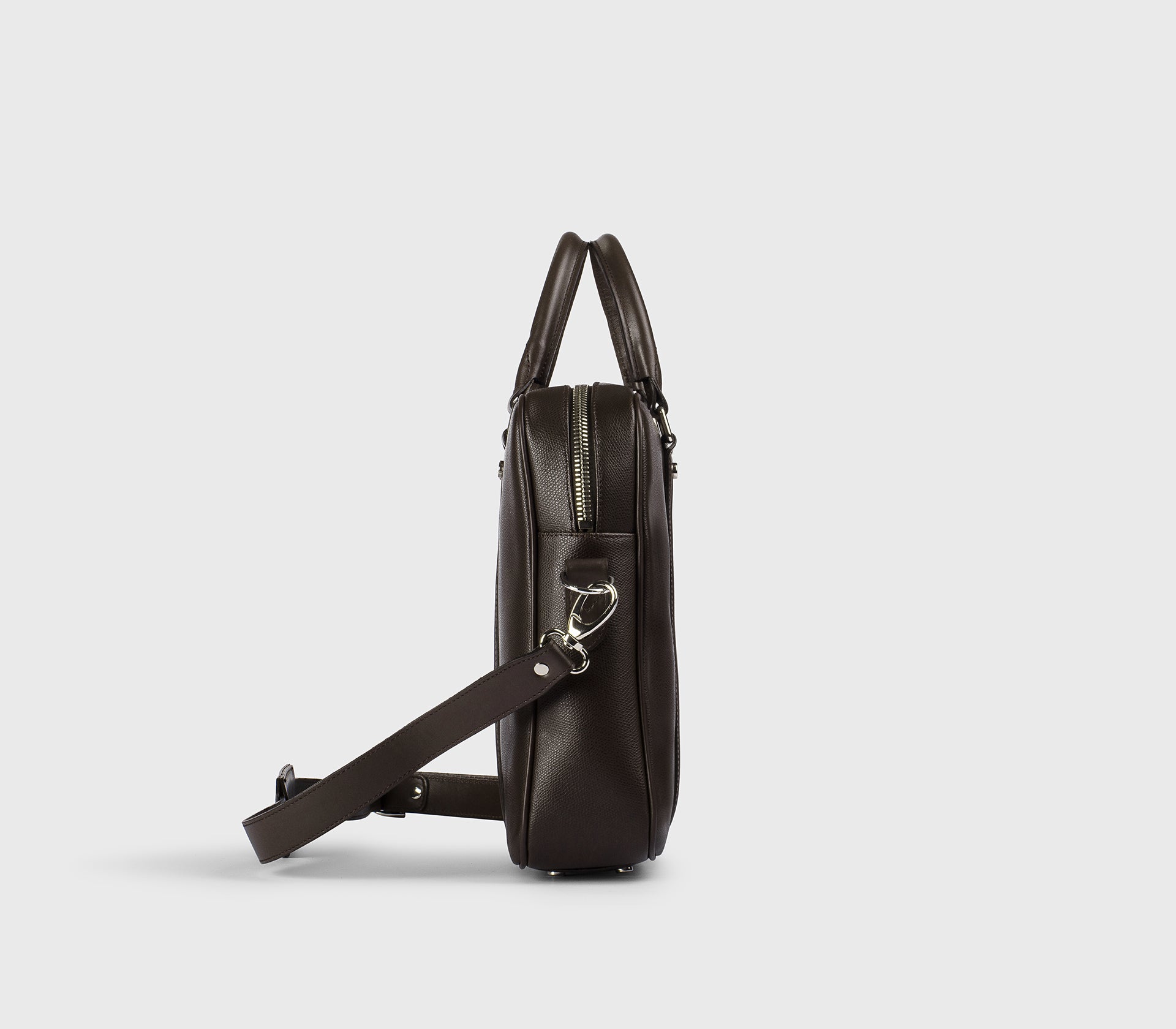 Sac 24H en cuir Palmellato brun foncé