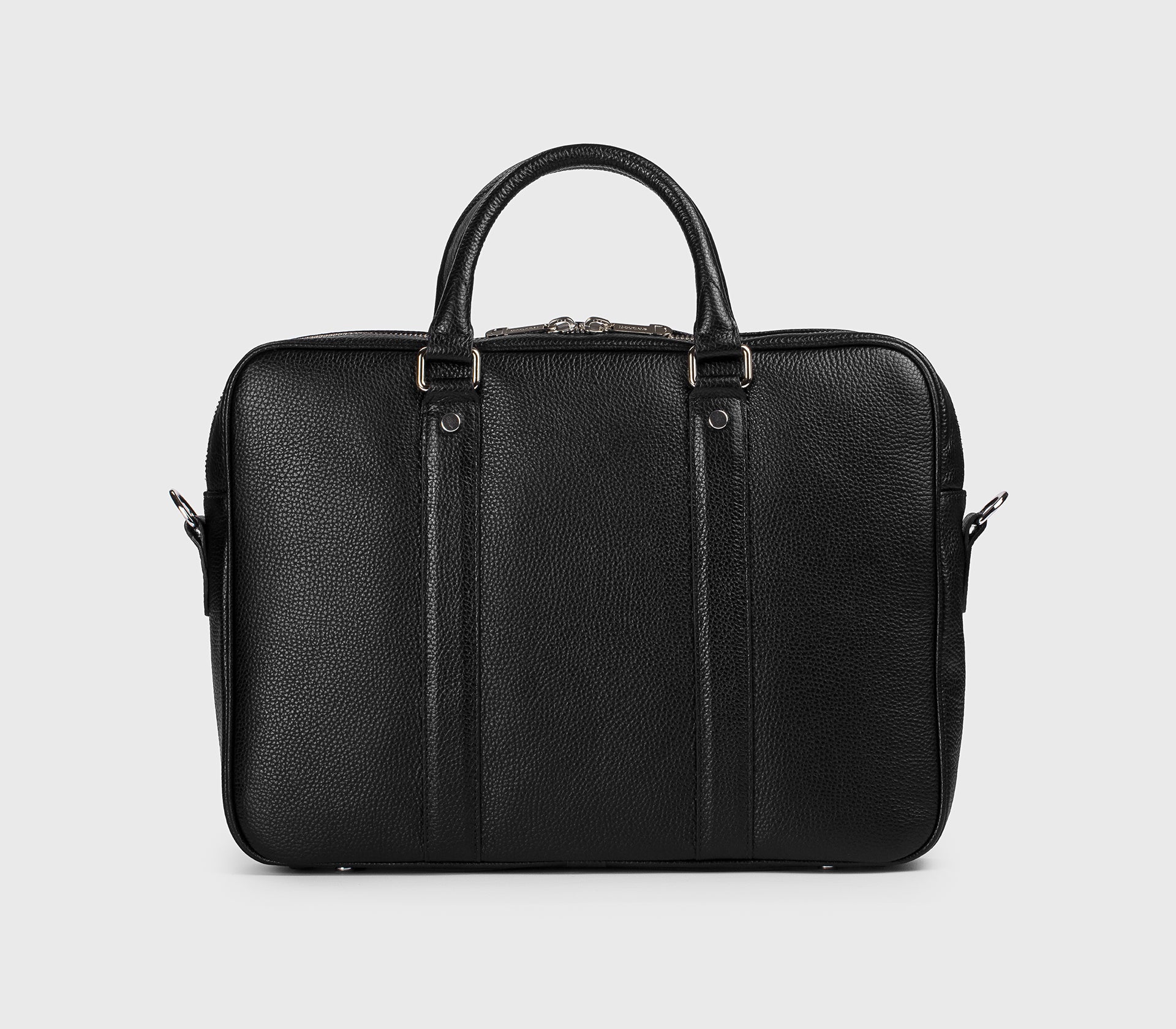 Borsa 24H in pelle bottalata nera