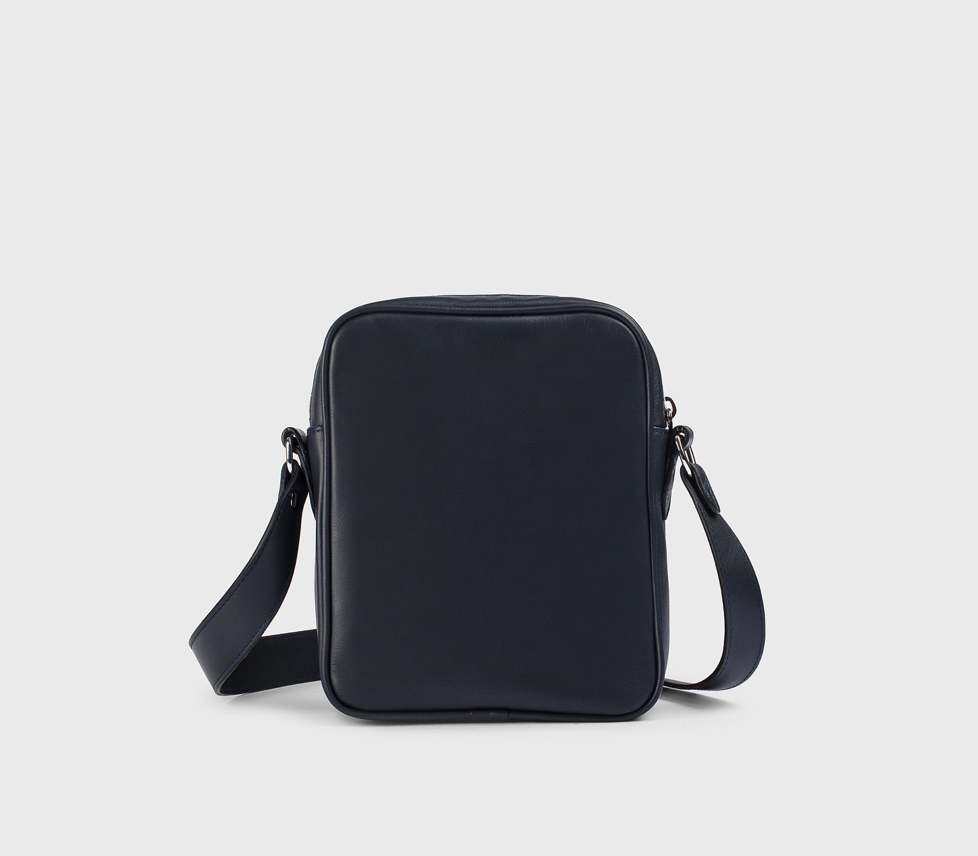 Borsa a tracolla in pelle blu